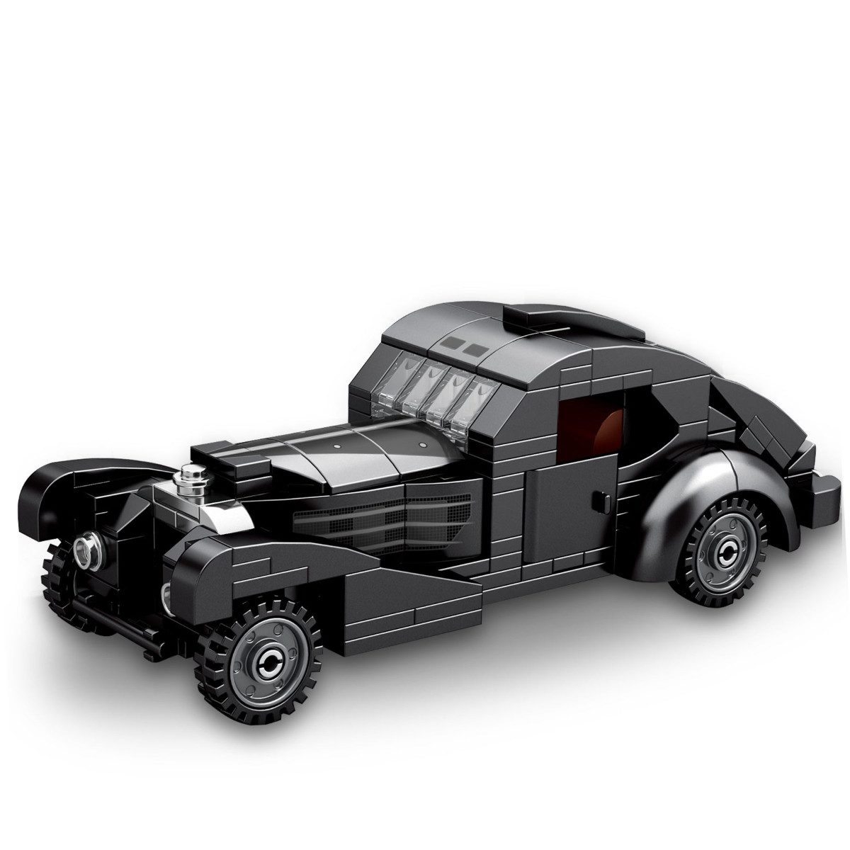 Reobrix 807 Spielbausteine, (Klemmbaustein Set, 278-teiliges Fahrzeugmodell im Maßstab 1:24), Klassisches Retro Design mit öffnenden Türen