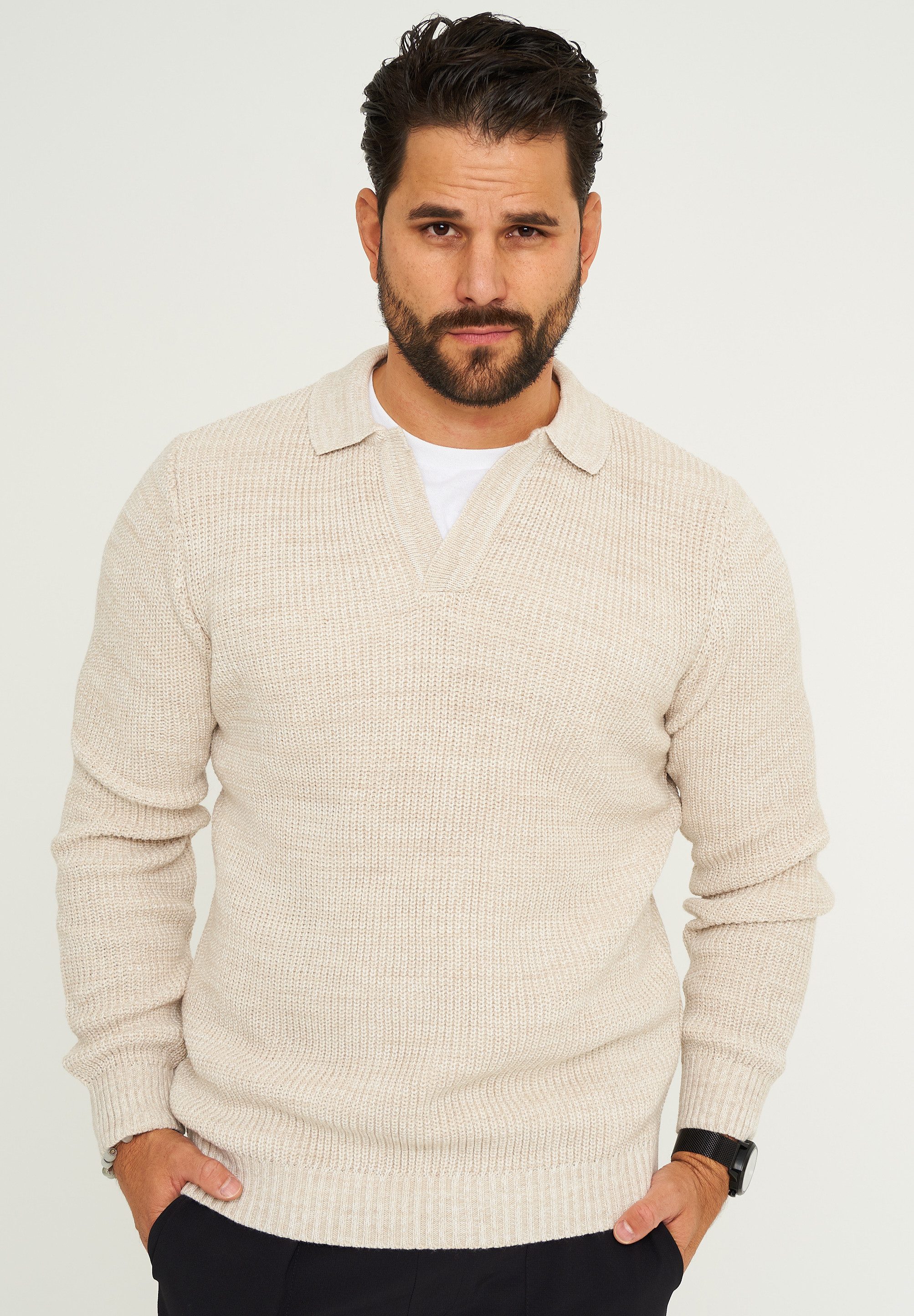 CARISMA Strickpullover CRALYTUS Herren Grobstrick Pulli günstig online kaufen
