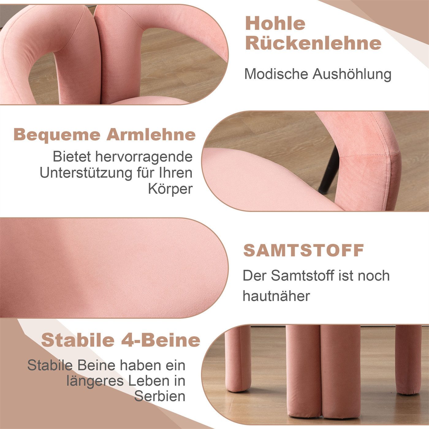 autolock Polsterstuhl 2pc Freizeit Stuhl,Polstersessel,Sessel,Barrel Side Chairs, Zeitgenössisches Design Stoff gepolstert Accent