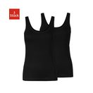 SNOCKS Tanktop Top mit breiten Trägern Damen (2-tlg) aus Bio-Baumwolle, bequem, perfektes Basic für jedes Outfit