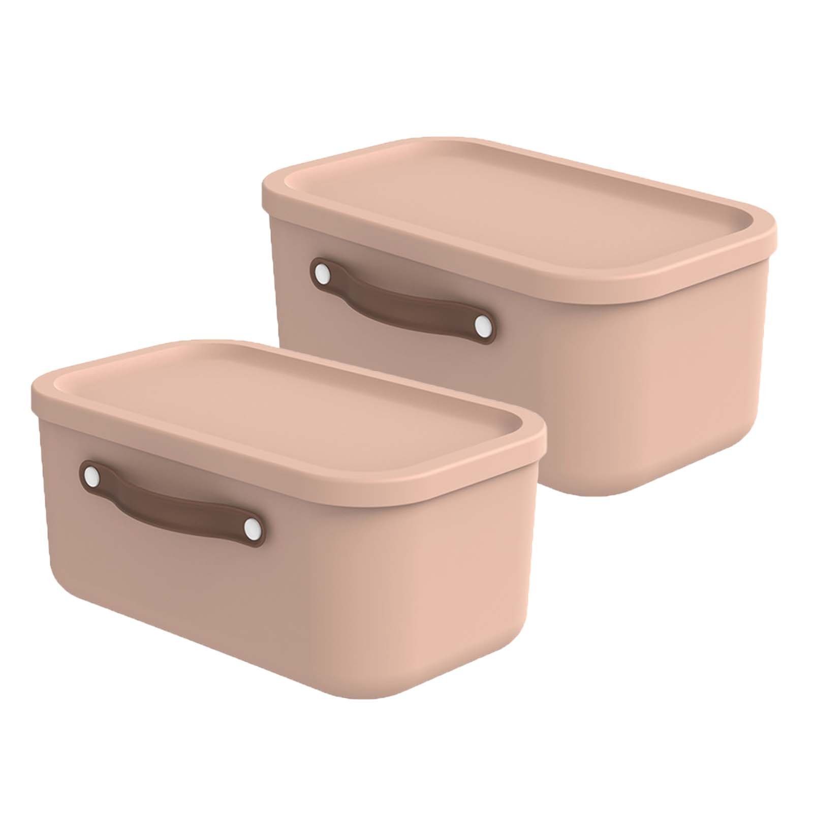 Stapelbox 2er-Set Kiste mit Deckel Maloja 12l