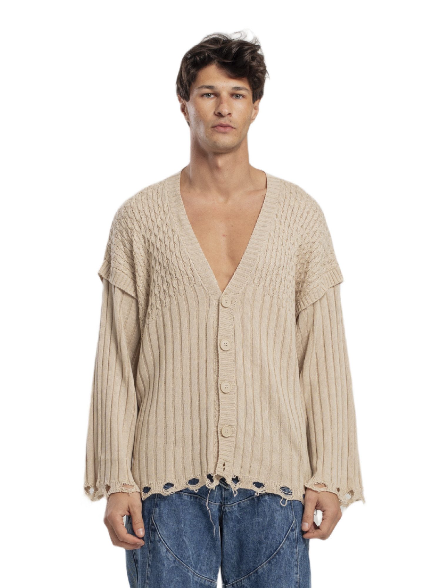 Strickpullover WEICHER STRICK-CARDIGAN