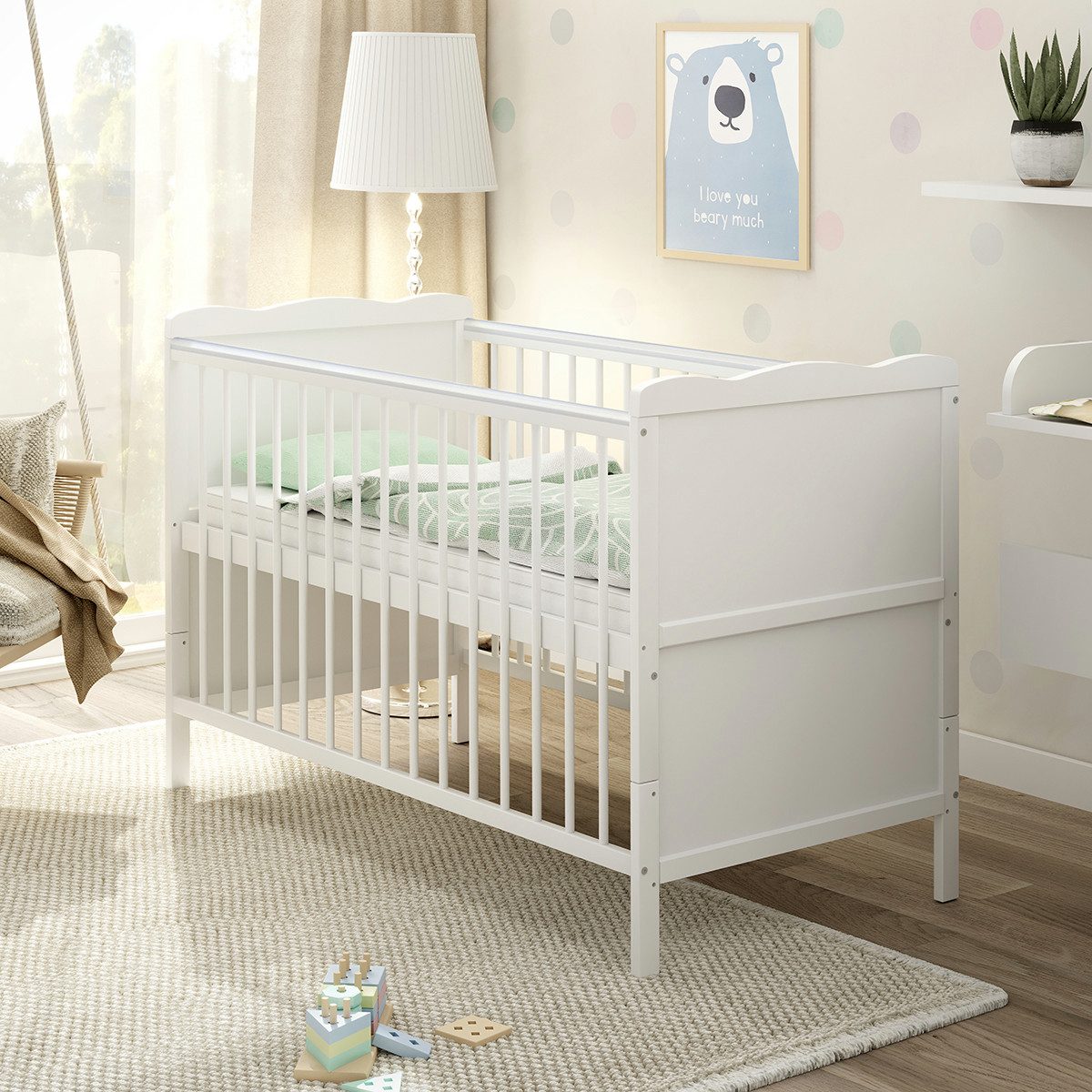 Baby-Delux Babybett Jack, Kinderbett Gitterbett 140x70 günstig online kaufen