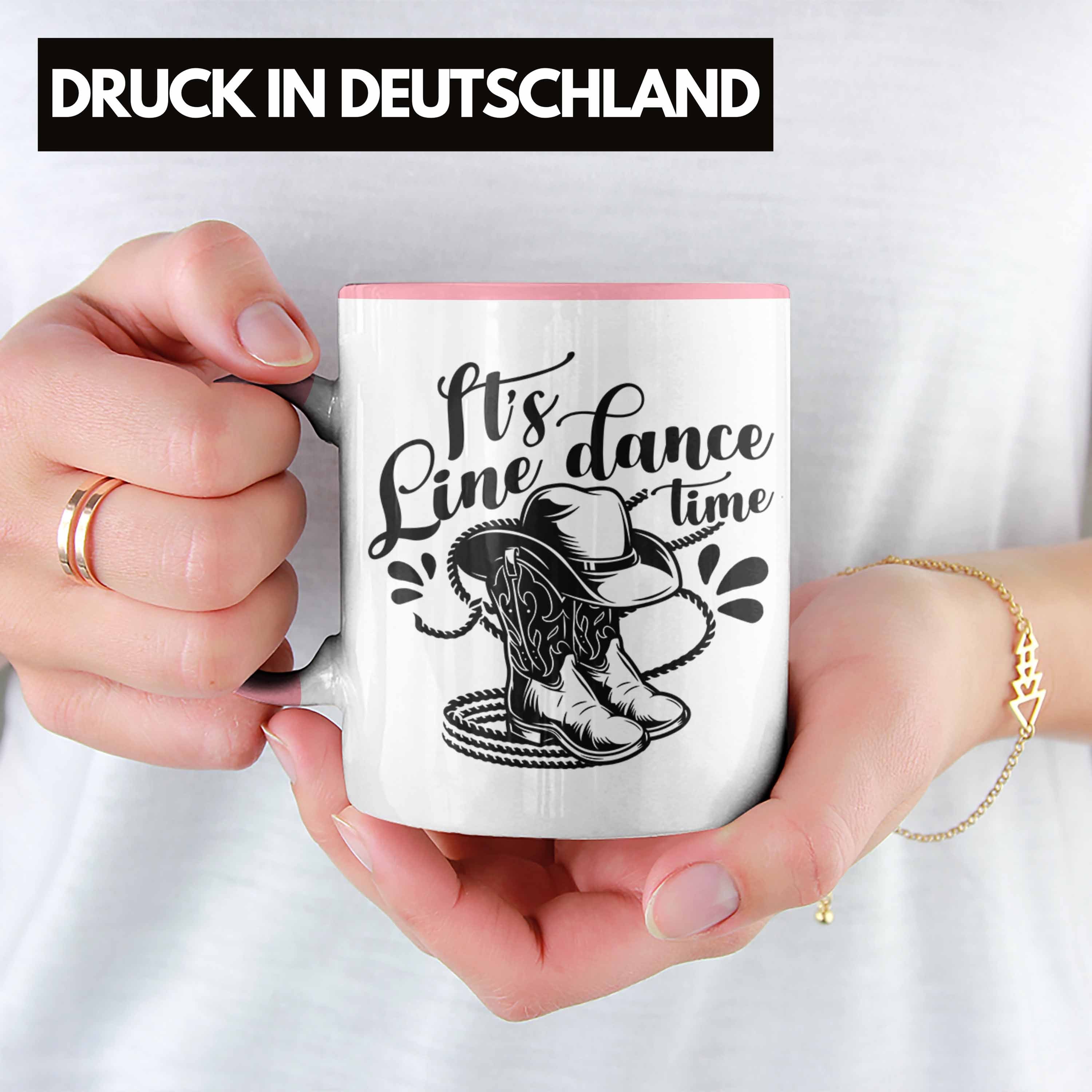 Dance Dance Tasse Geschenk Lustige Line Trendation Fans "It's Time" Line Tasse Rosa