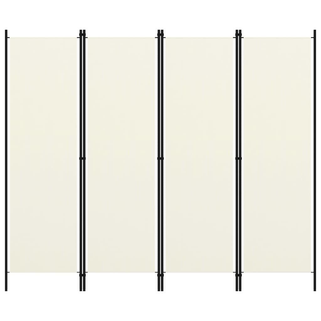 furnicato Raumteiler 4-tlg. Weiß 200x180 cm günstig online kaufen