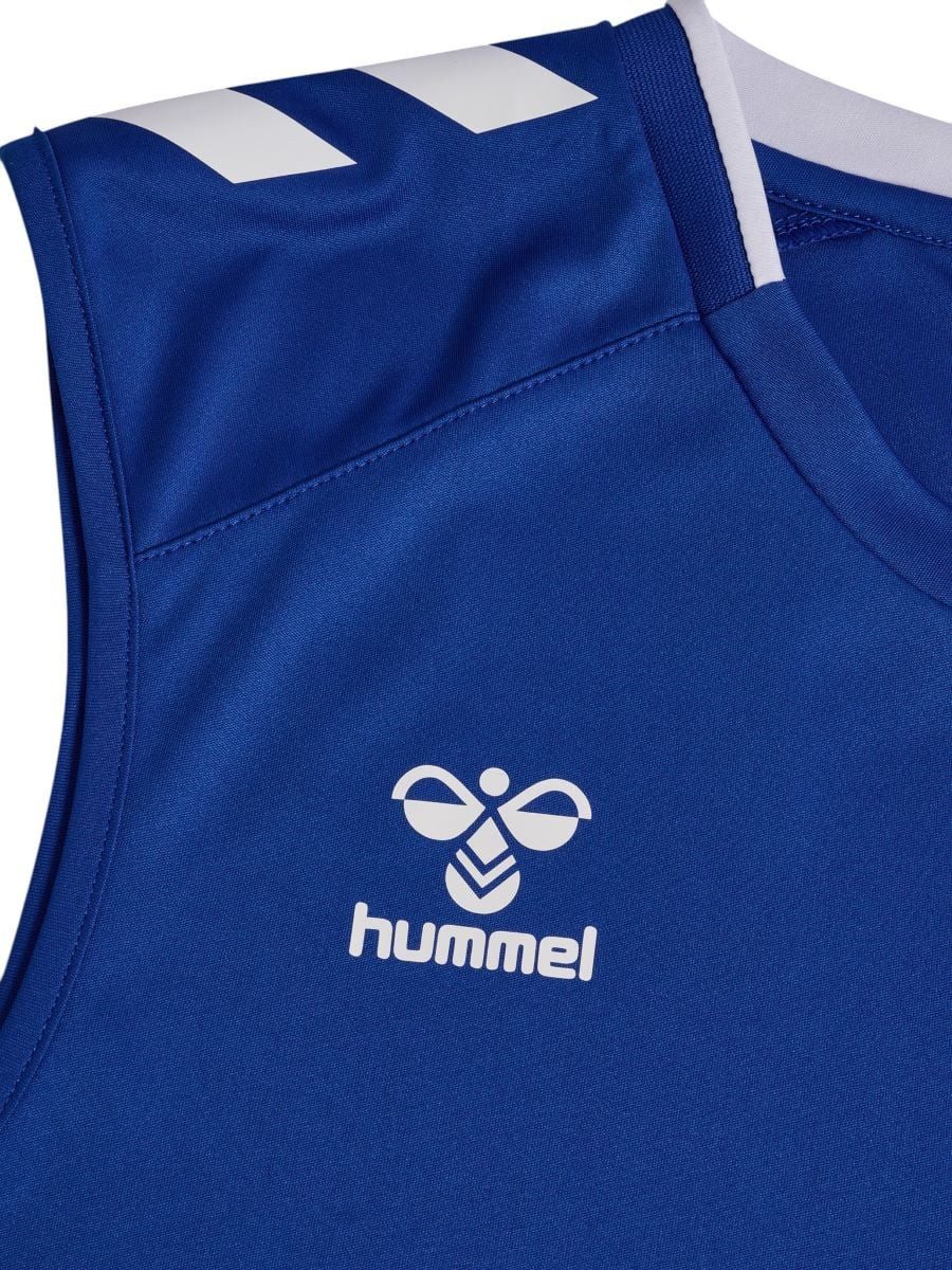 hummel Tanktop Sport-Tank hmlCORE 2.0 Jersey (100% rec. Polyester) blau/weiss Herren – Bild 4 von 5