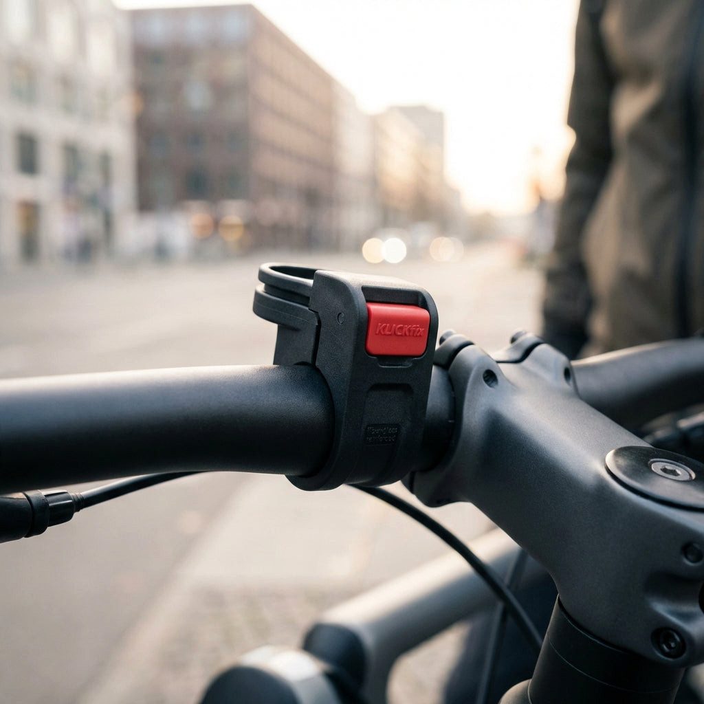KlickFix Fahrradtasche KLICKfix Lenkeradapter Oversize 31,8 mm robuster, glasfaserverstärkter