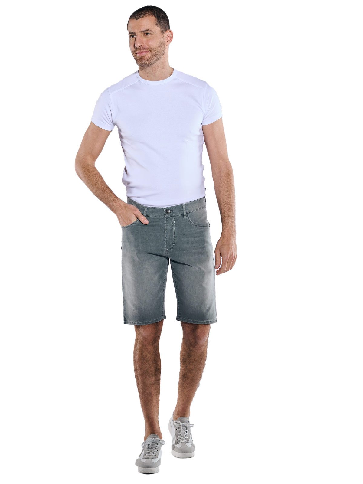 Engbers Jeansshorts Herren Bermuda slim fit, Hellgruen