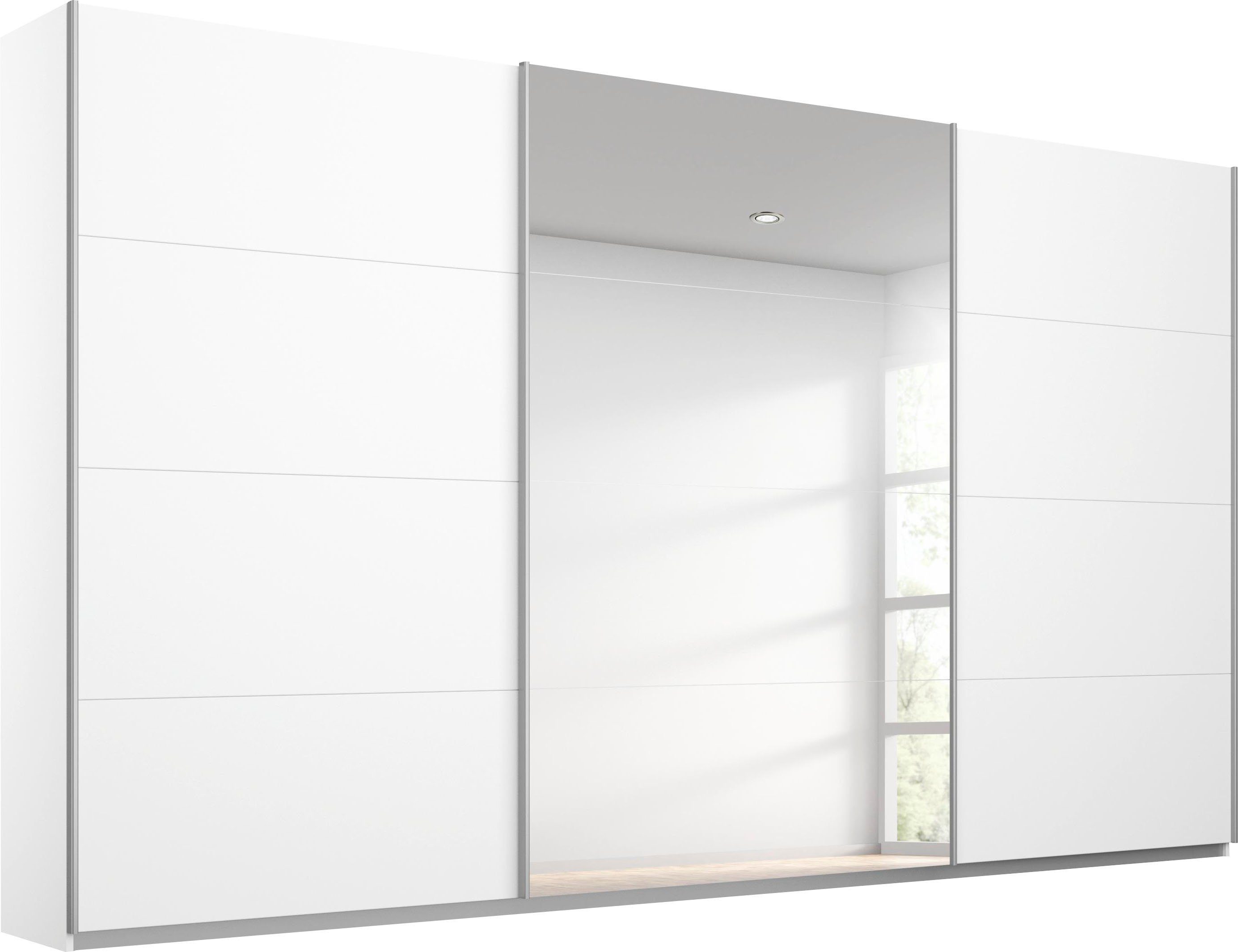 rauch Schwebetürenschrank Kleiderschrank Schrank Garderobe Wäscheschrank TOMA inkl. Regaleinsatz sowie zusätzlichen Einlegeböden MADE IN GERMANY