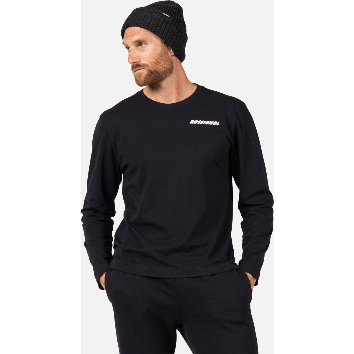 Rossignol Funktionsshirt Long Sleeve Tee Weiches, nachhaltiges Langarmshirt aus Bio-Baumwolle mit regulärer