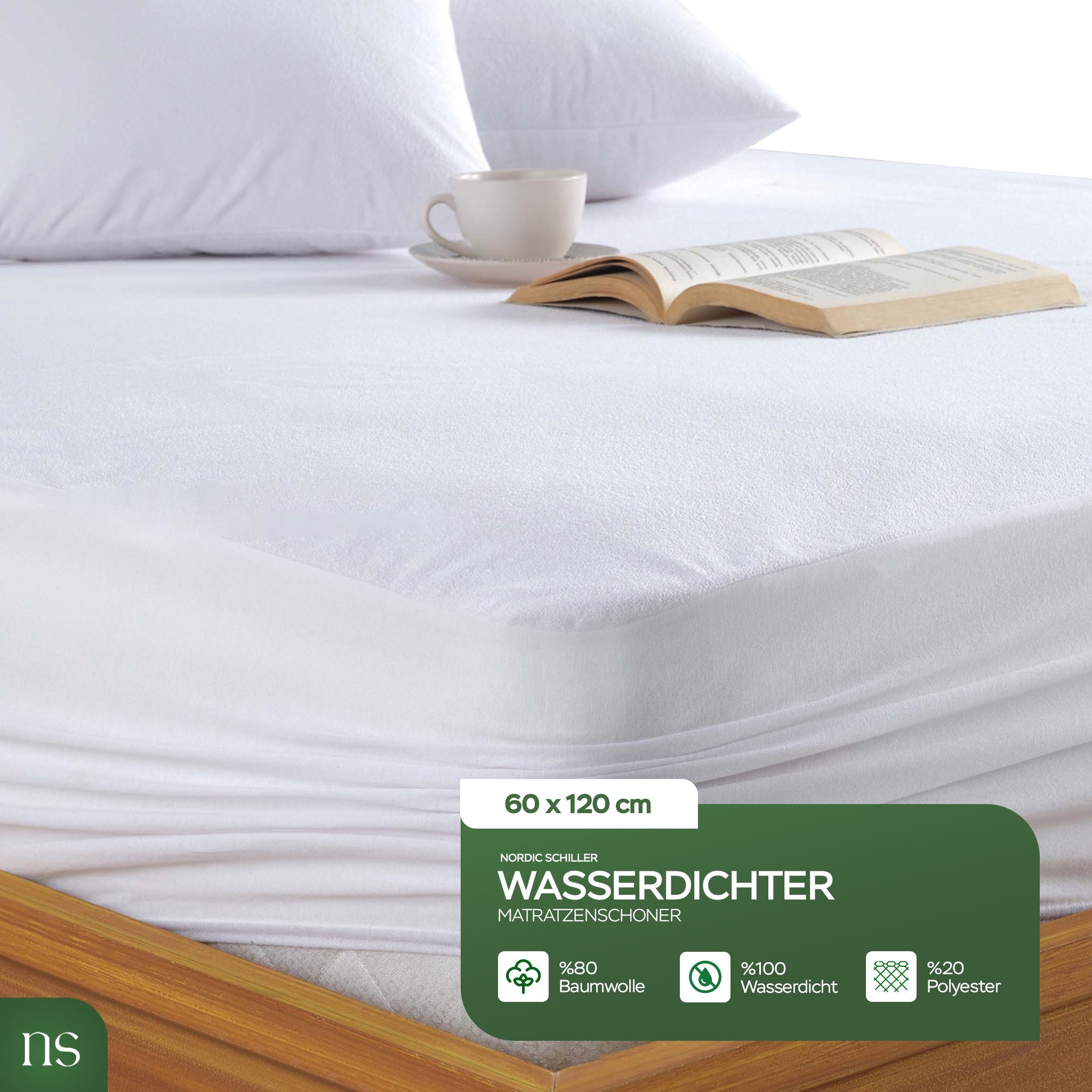Matratzenschoner Matratzenschoner Flüssigkeitsbeständig Weiß Fitted Nordic günstig online kaufen