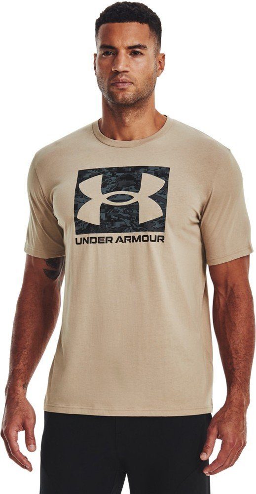 001 Logo Kurzarm-Oberteil T-Shirt Black Under ABC Armour® Boxed Camo UA