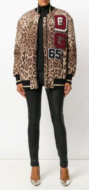 DOLCE & GABBANA Bomberjacke DOLCE GABBANA LEOPARD BOMBER JACKET PARKA OVERSIZE JACKE BLOUSON COAT