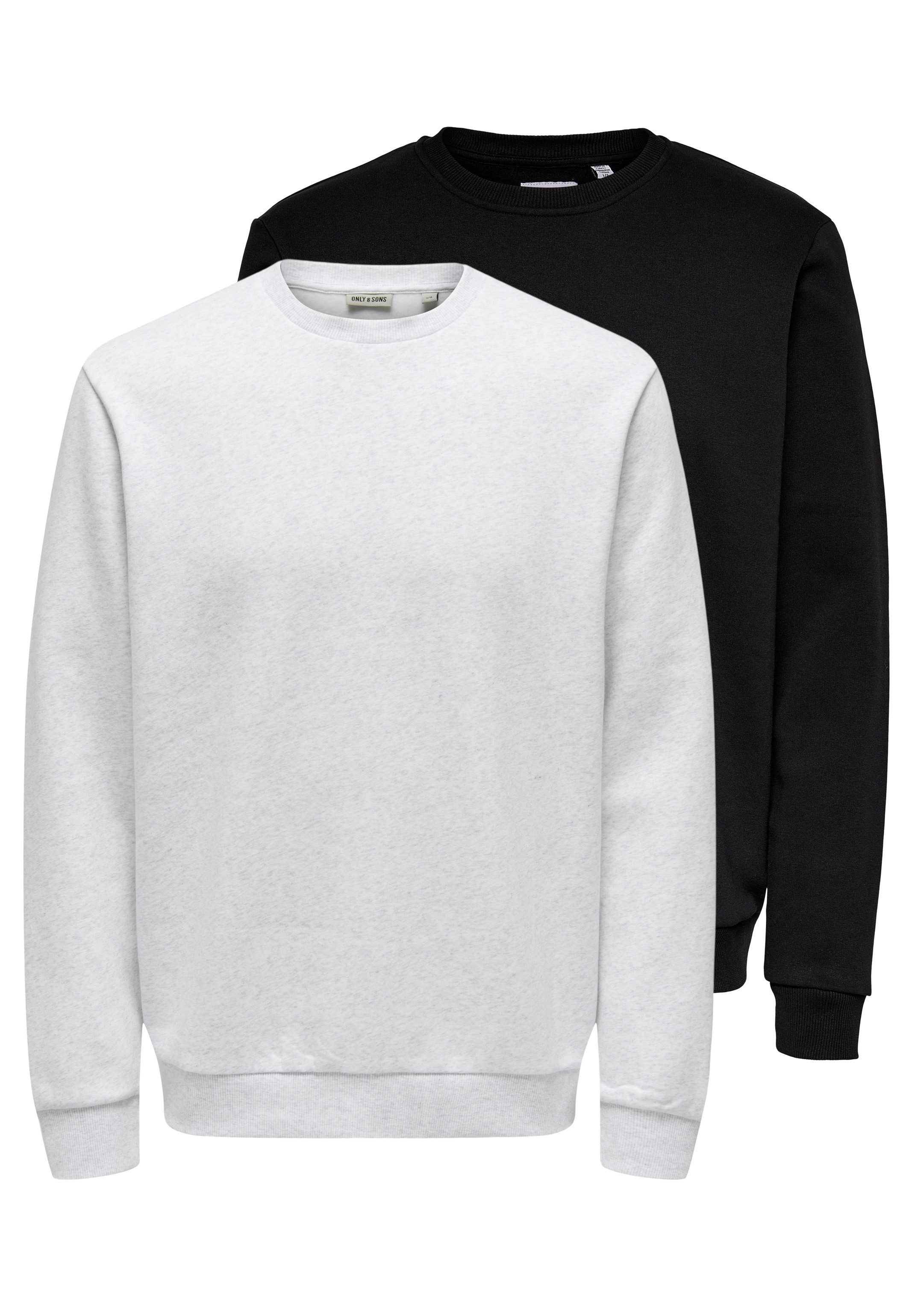 ONLY & SONS Sweatshirt 2er Pack Ceres (Spar-Set, 2-tlg) Sweatshirt - Baumwo günstig online kaufen