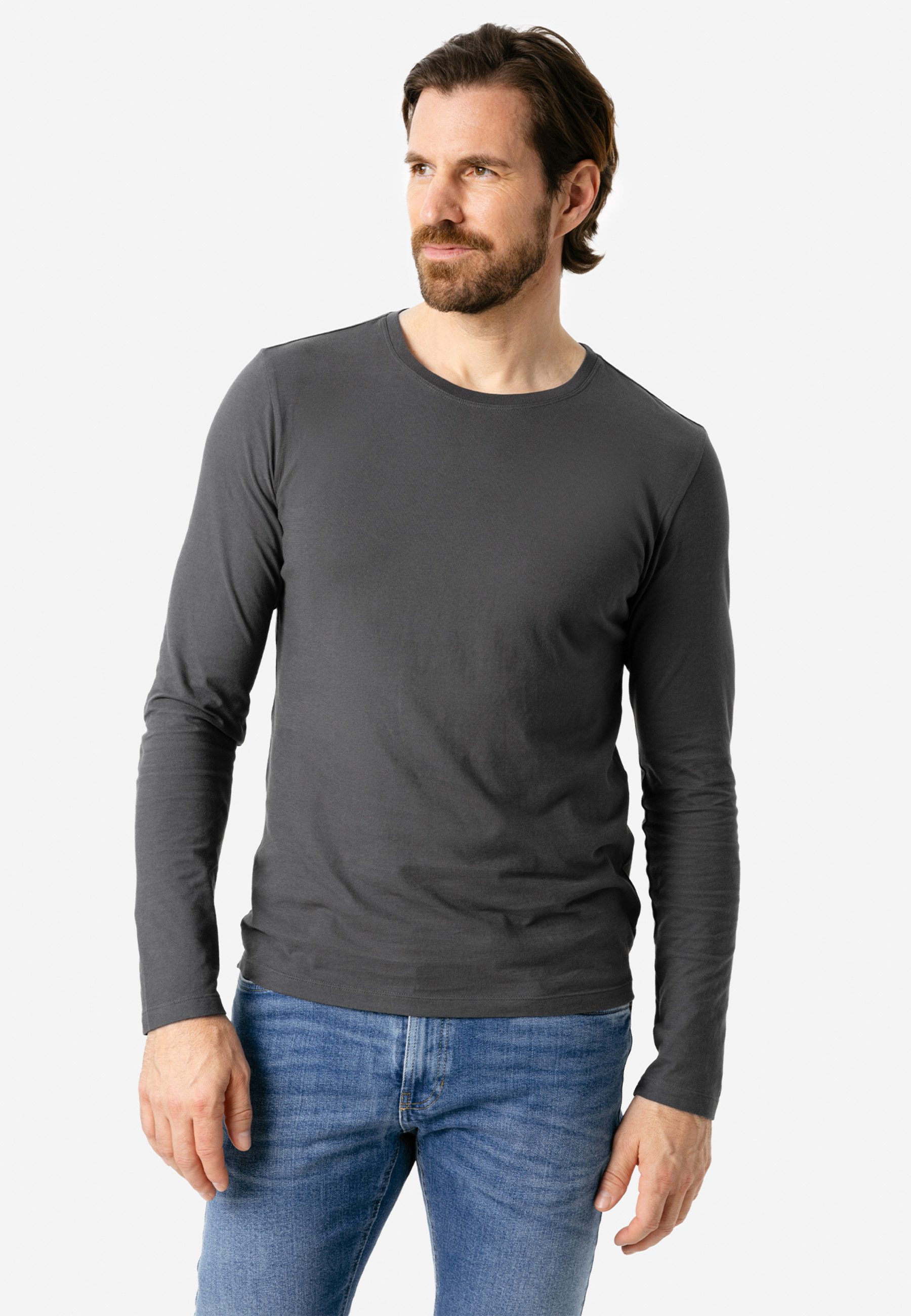 LIVING CRAFTS Langarmshirt TERIK GOTS zertifiziert