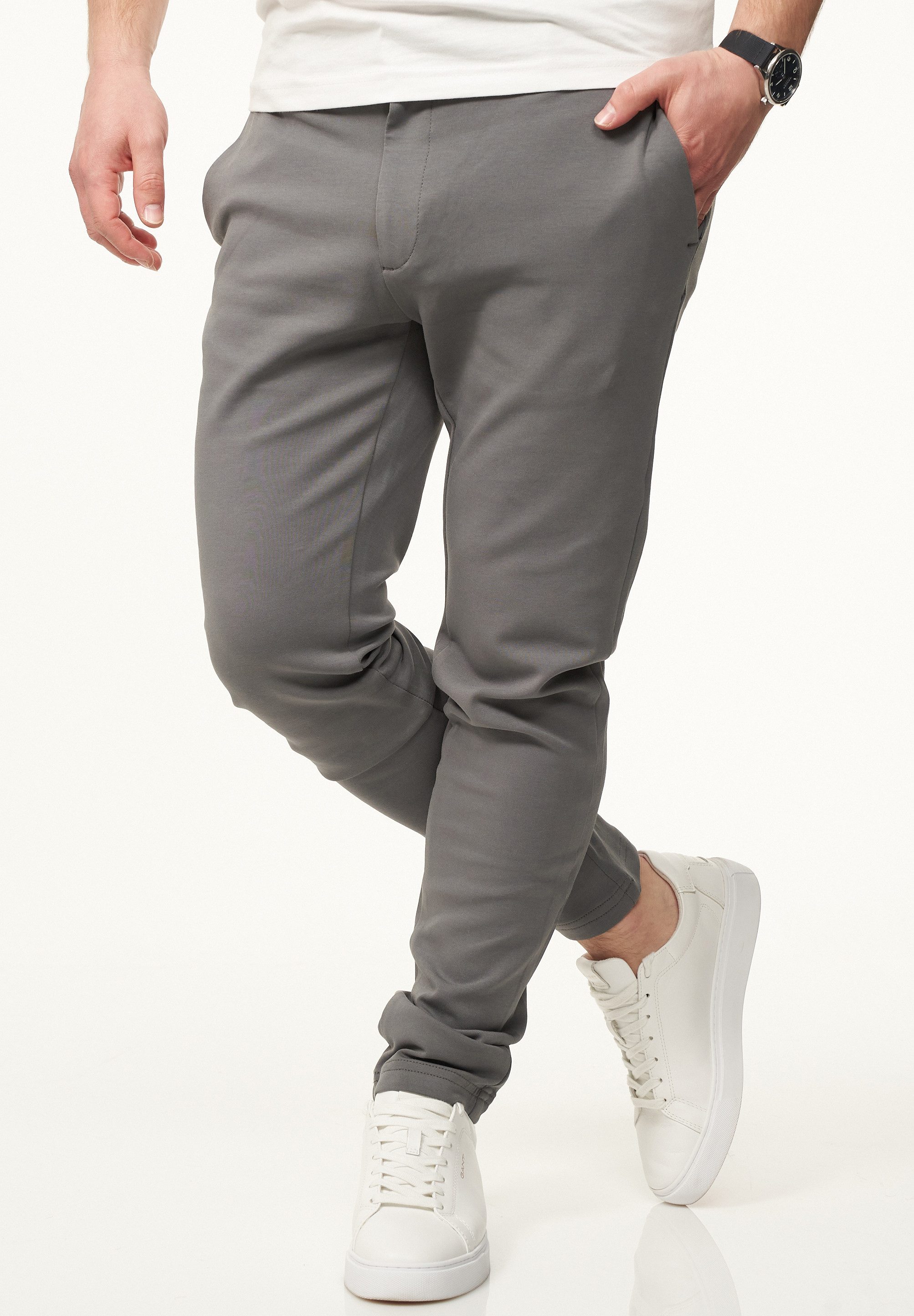DAILY COTTON Chinohose als Performance Pants mit Super Stretch in Slim-Fit Ultra Bequeme & Flexible Herren Stoffhose mit 6% Elasthan – Bild 4 von 5