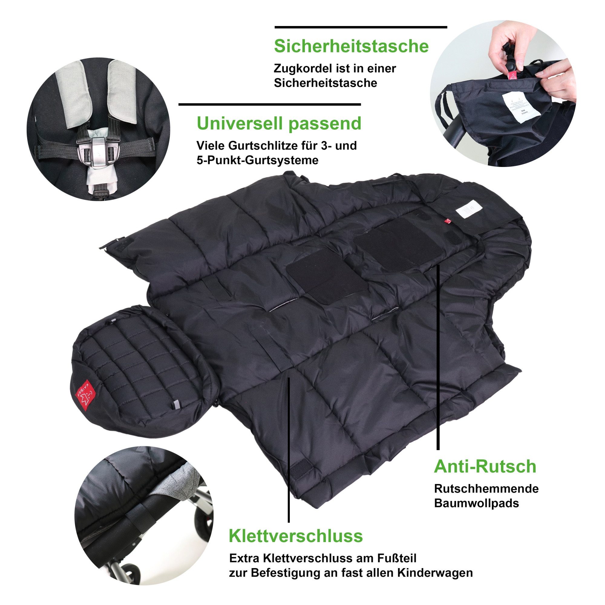 Kaiser Fußsack Iglu Thermo Fleece Kinderwagen Fußsack