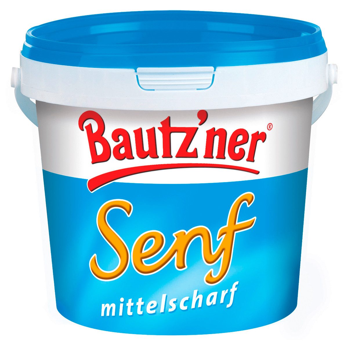 Bautz'ner Saucen, Bautzner Senf mittelscharf cremig wuerzig im praktischen Eimer 1000ml