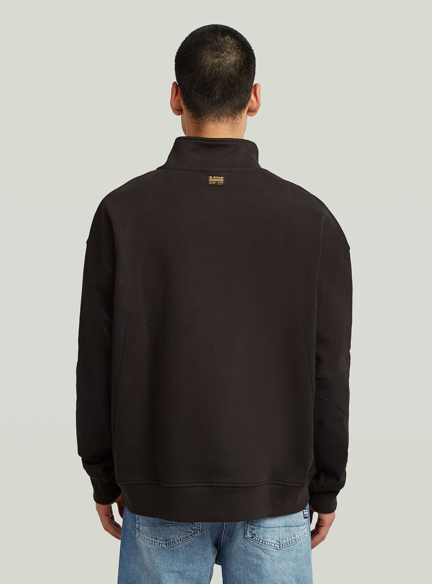 G-STAR Fabric Mix Half Zip Sweater