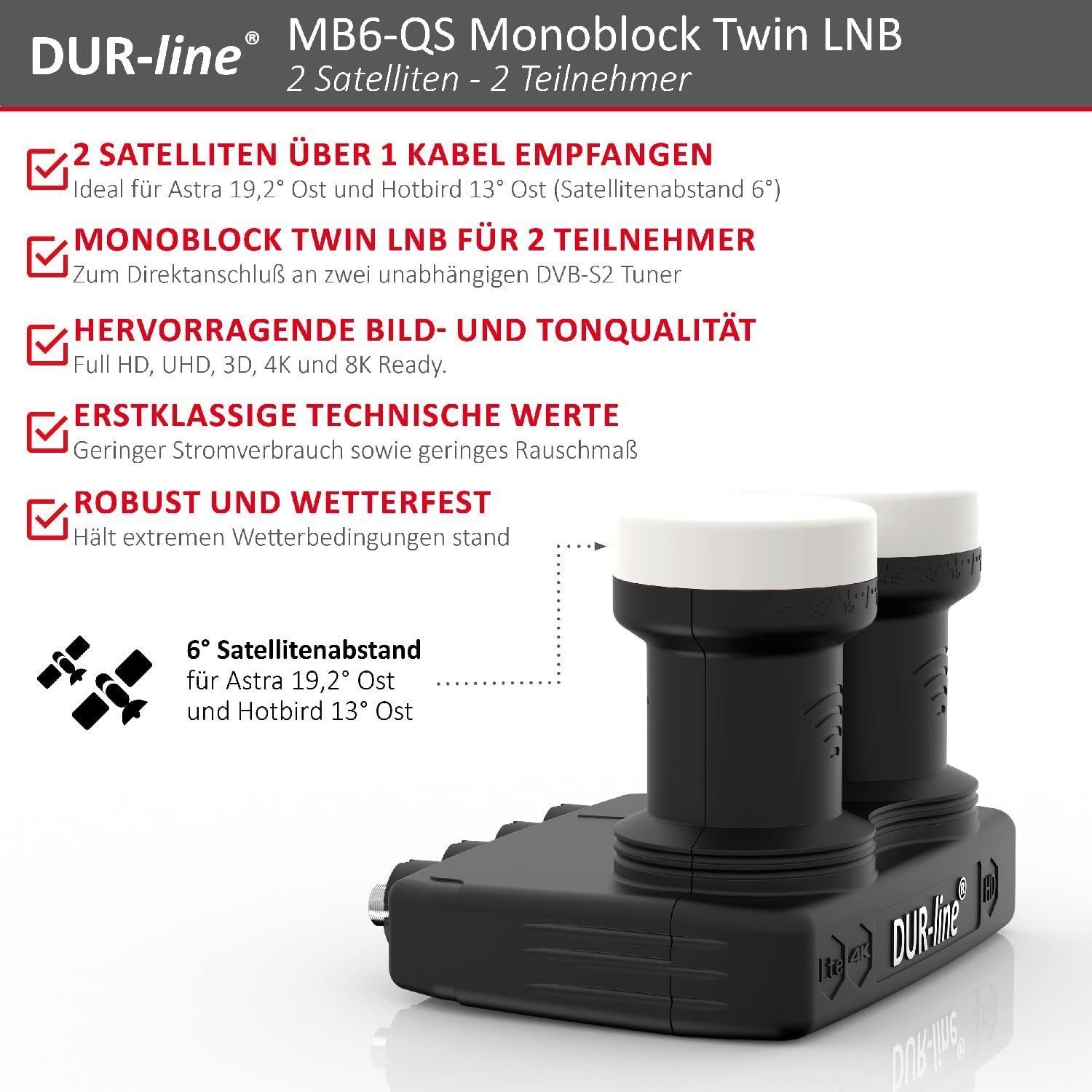 DUR-line DUR-line MB6-TW Monoblock Twin – LNB Monoblock-LNB
