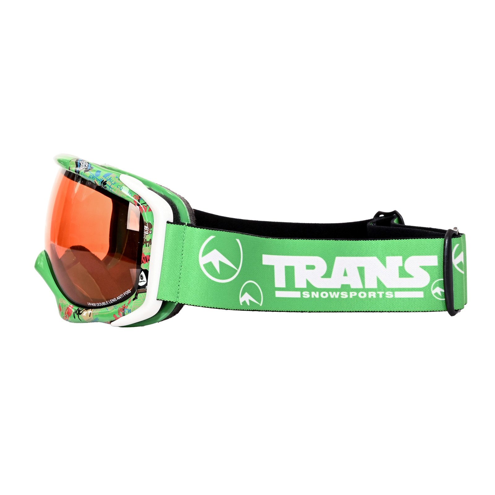 F2 Snowboardbrille Trans Snowboard Brille Rider Rookie Junior Sondermodell One Size Grün