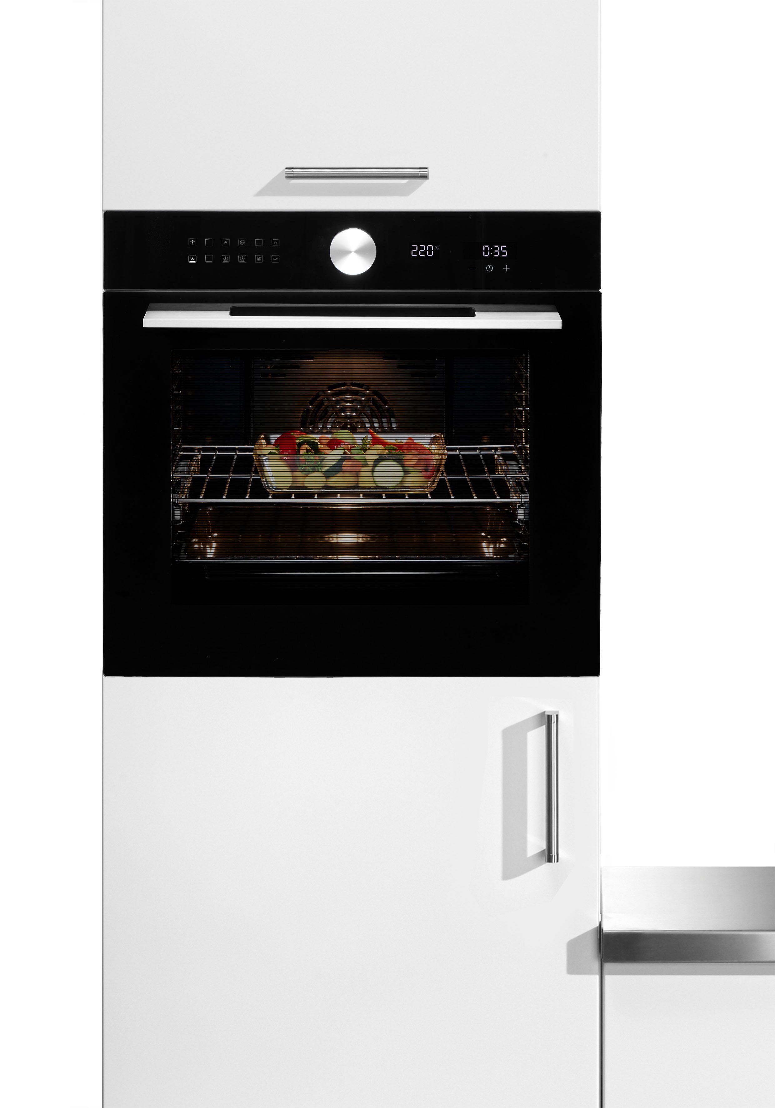 Hanseatic Einbaubackofen HBO7212FA1, AirFry-Funktion – die gesündere Alternative zur Fritteuse