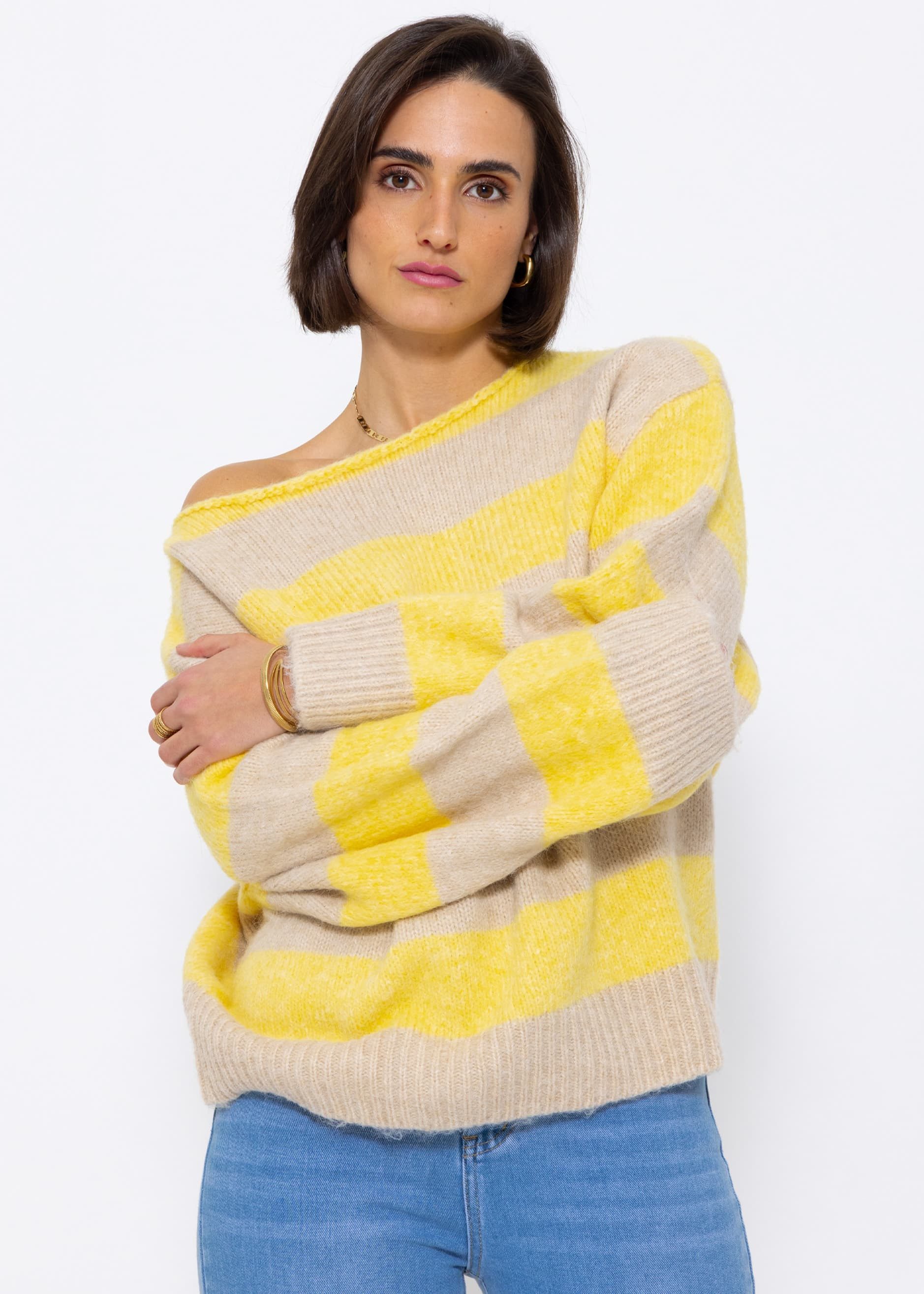 SASSYCLASSY Strickpullover Flauschiger Overisze Pullover Softer Oversize Pullover