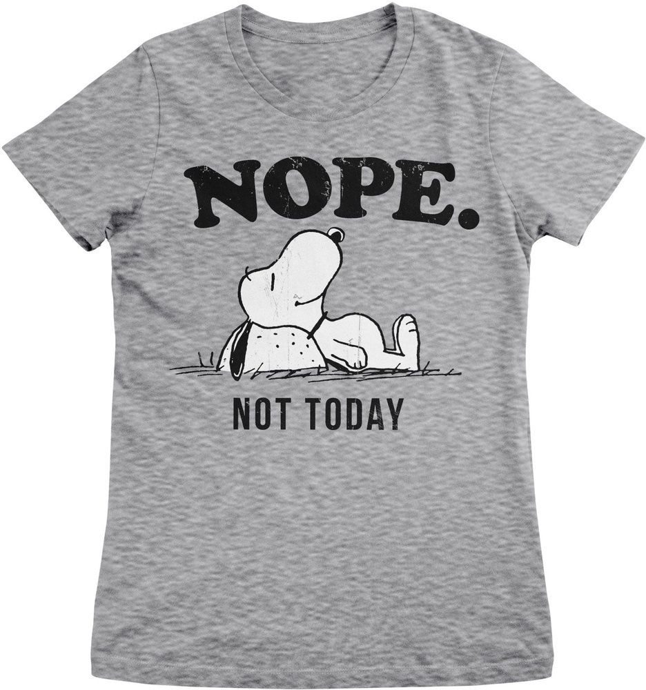 PEANUTS Worldwide LLC T-Shirt Nope Not Today Girly Tee