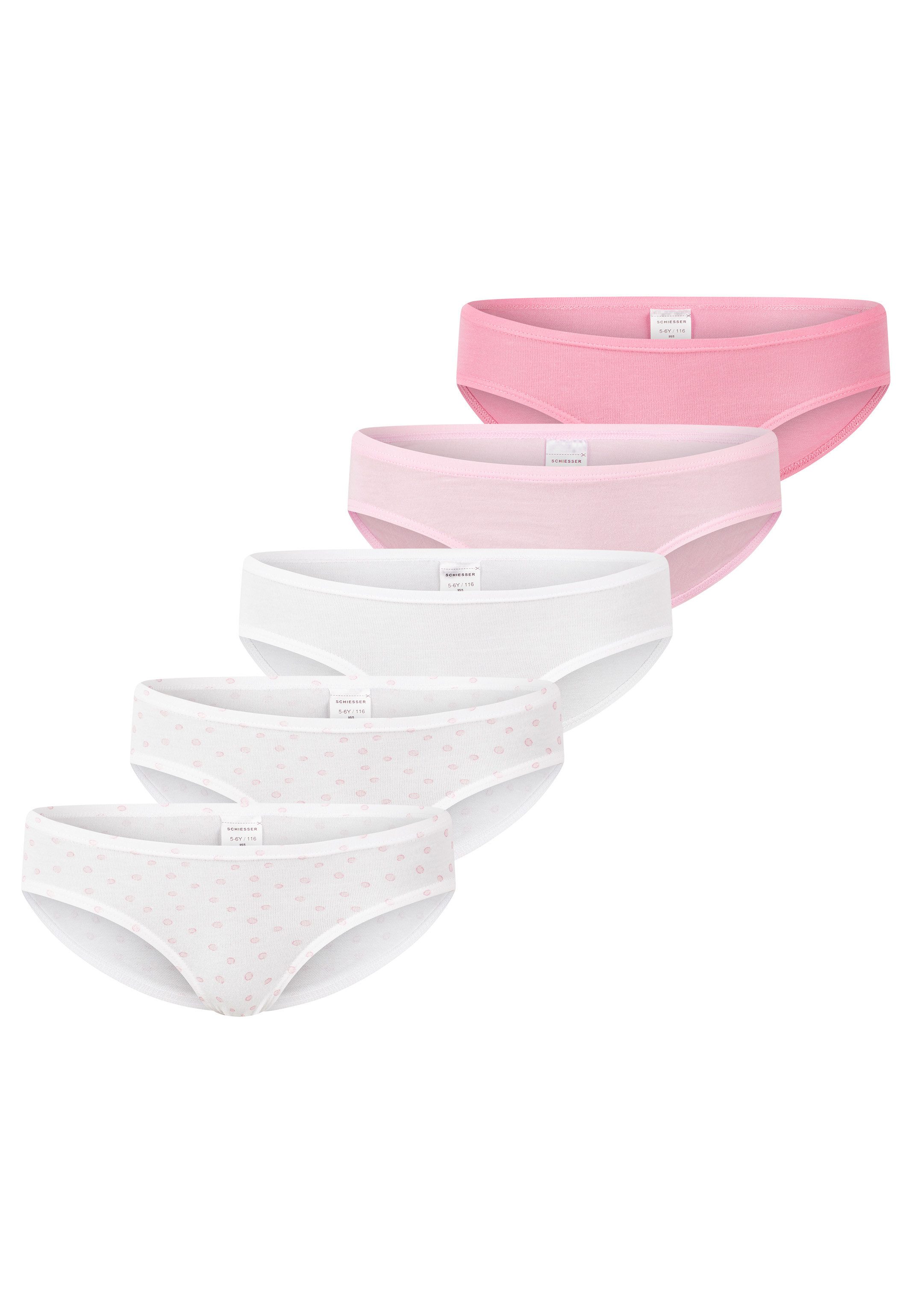 Taillenslip 5er Pack Kids Girls 95/5 Organic Cotton