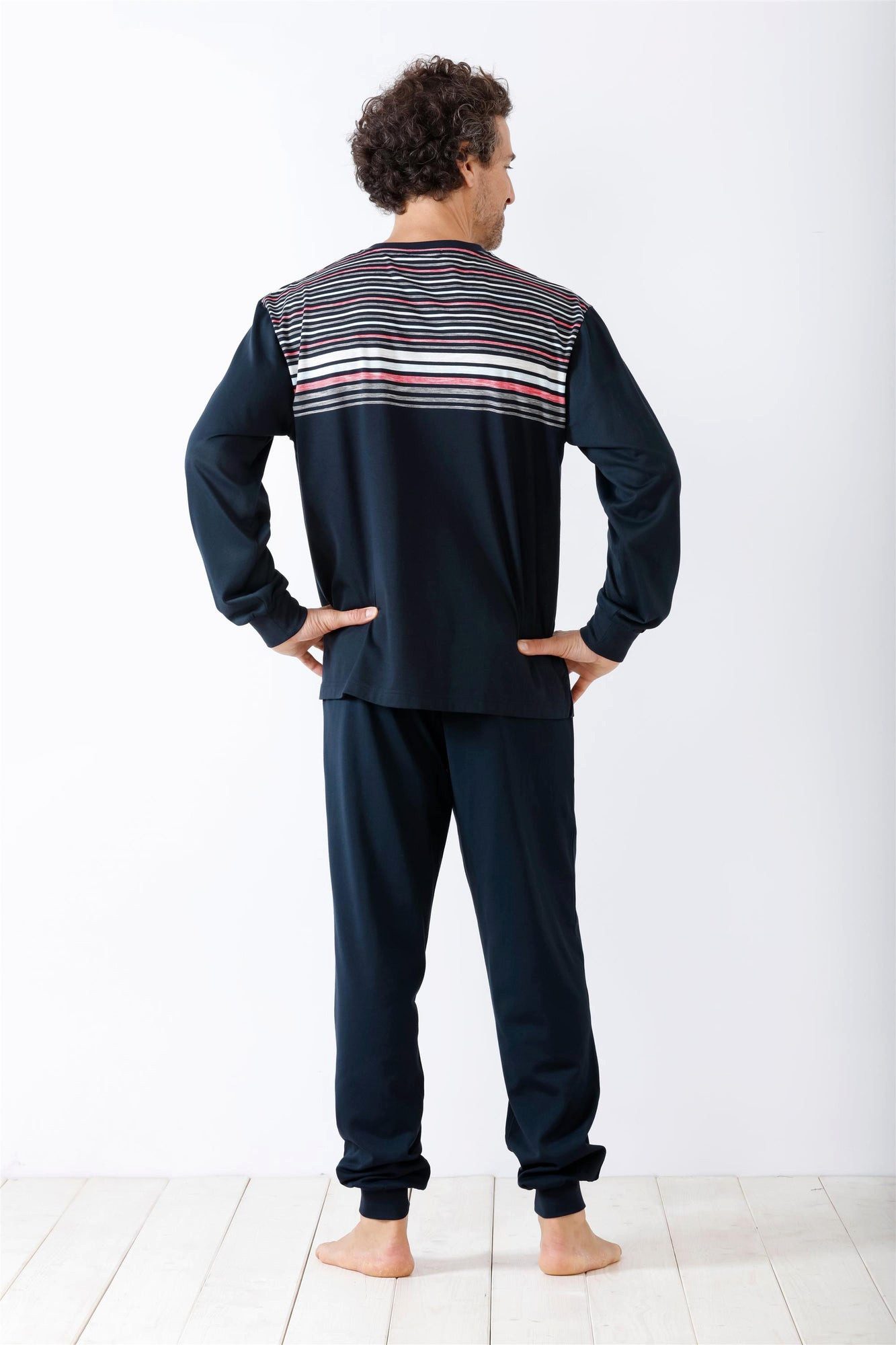 Hajo Schlafanzug Herren Schlafanzug mit Bündchen Klima Komfort® DAS ORIGINA günstig online kaufen