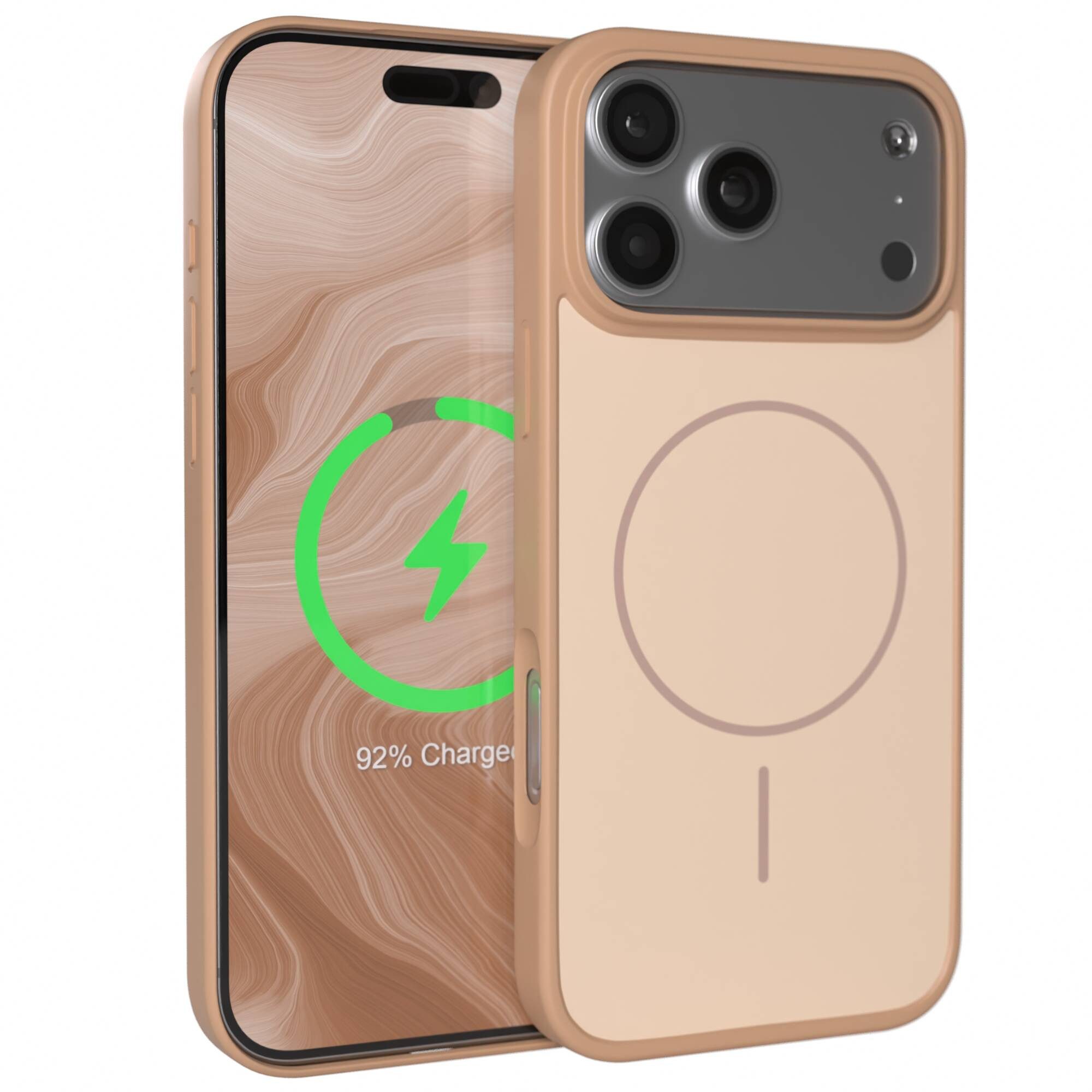 EAZY CASE Handyhülle Slim Outdoor MagSafe Case für Apple iPhone 18 Pro Max 6,9 Zoll, Stylisch & sicher – MagSafe Outdoor Hülle in Braun