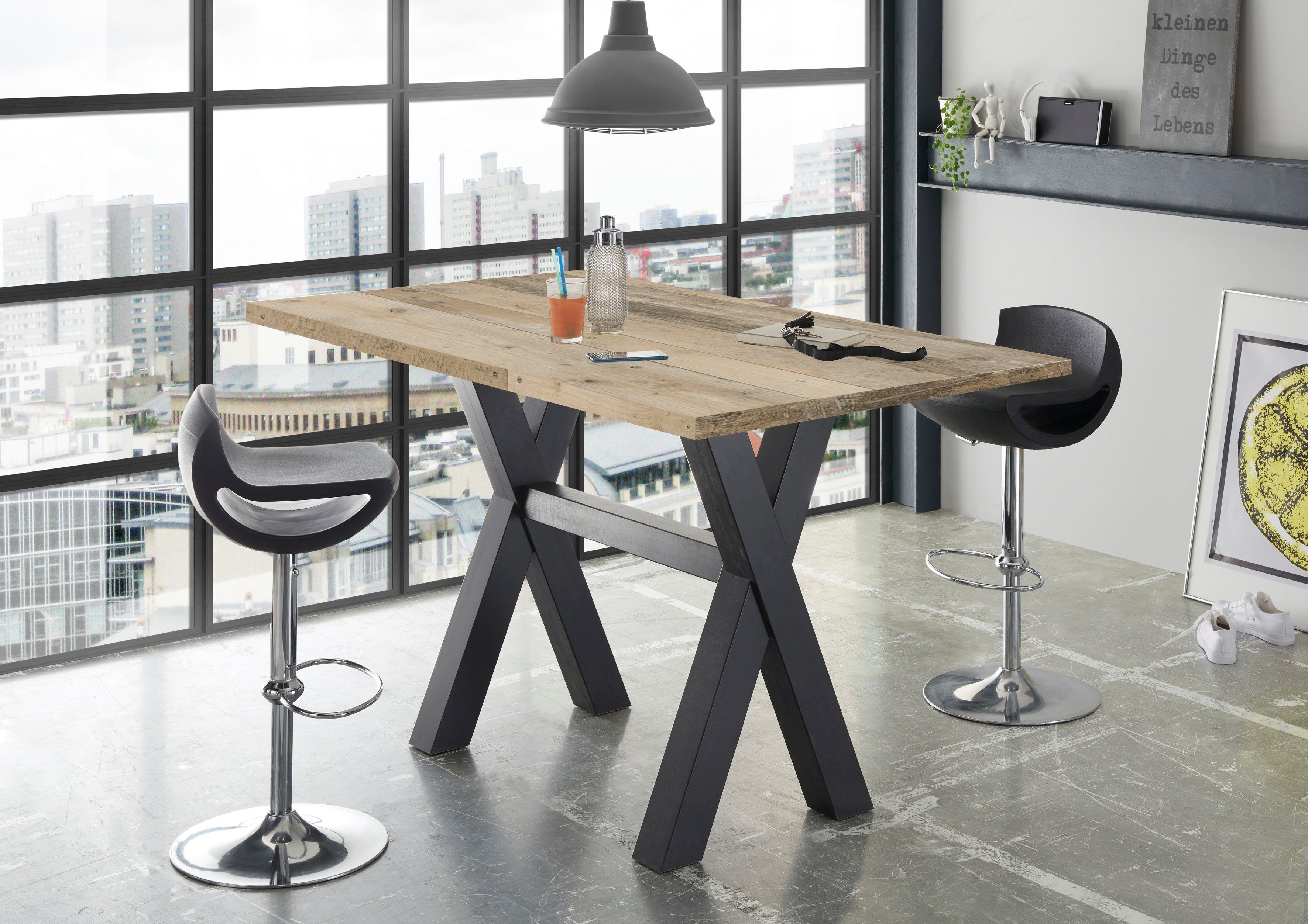 Mäusbacher Bartisch, Gestell in X-Form (Breite günstig online kaufen