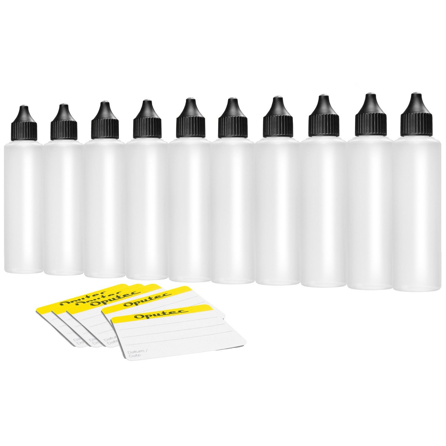 Oputec Kanister 10 x 250 ml Dosierflaschen Tropfflasche, weiche PE Kunststoff-Flaschen (Spar-Set)