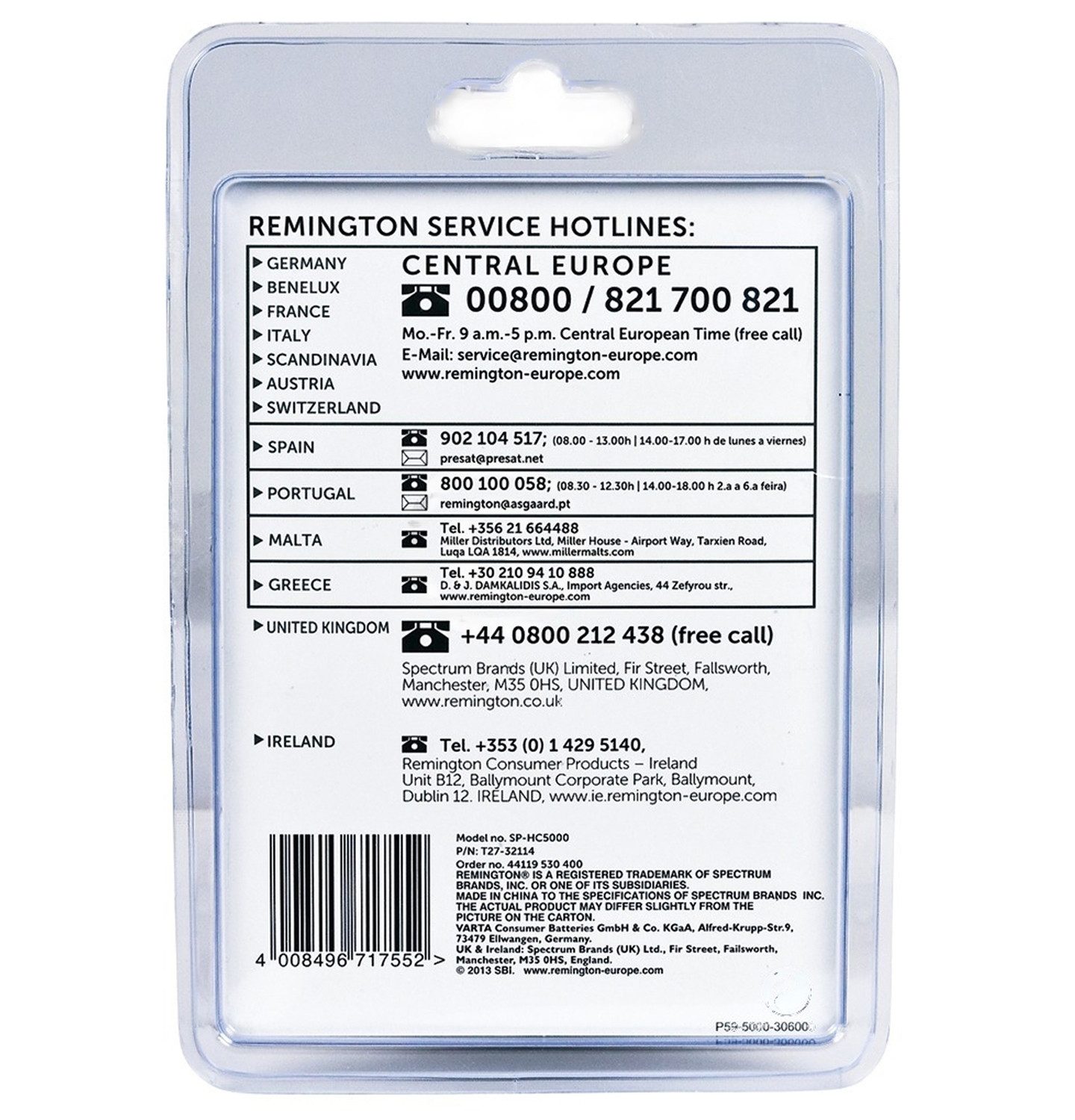 Remington Rasieraufsatz Kammaufsatz SP-HC5000 Pro Power, 3-21 mm + 24-42 mm für Haarschneider