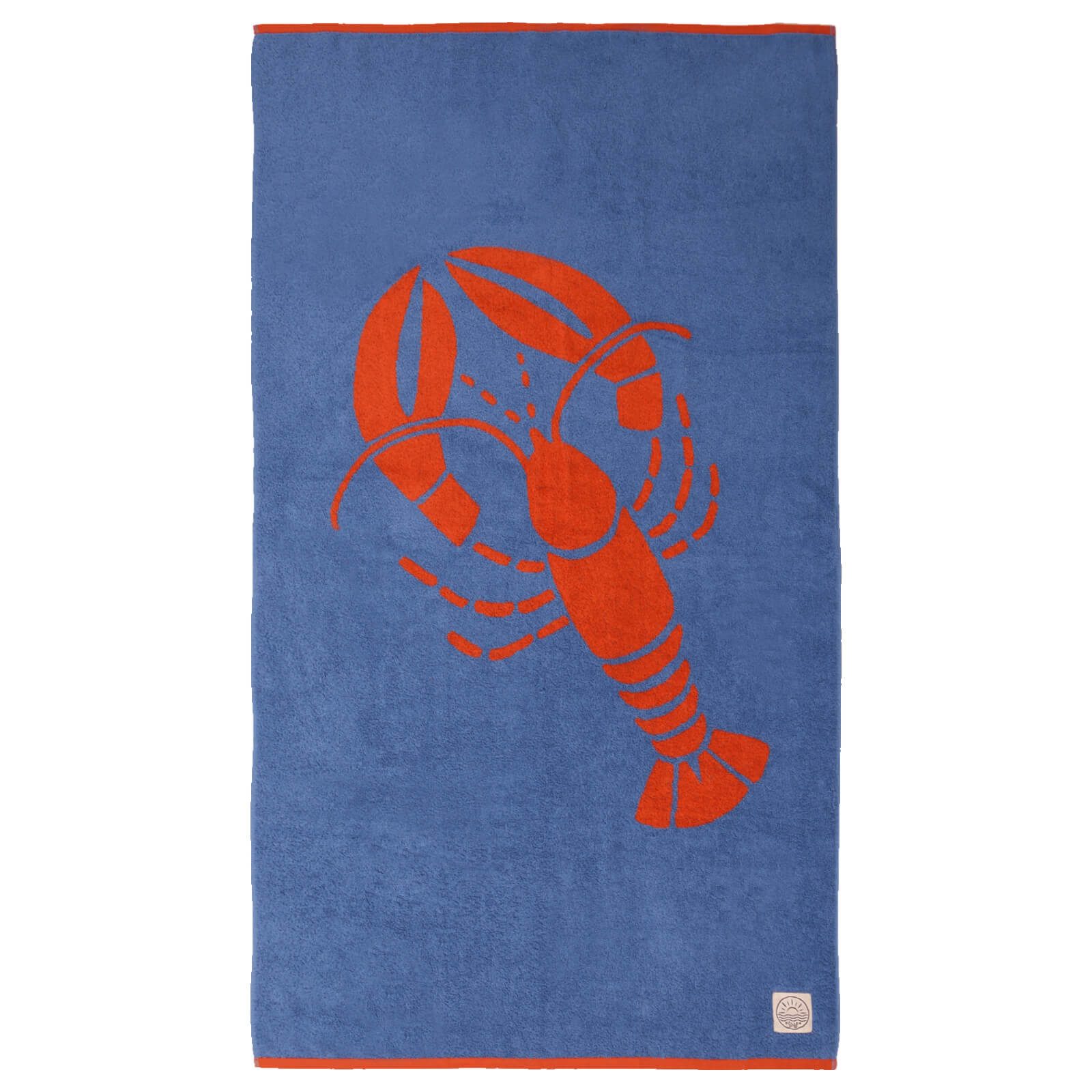 Depotex Strandtuch Hummer Blau Orange, Frottee günstig online kaufen
