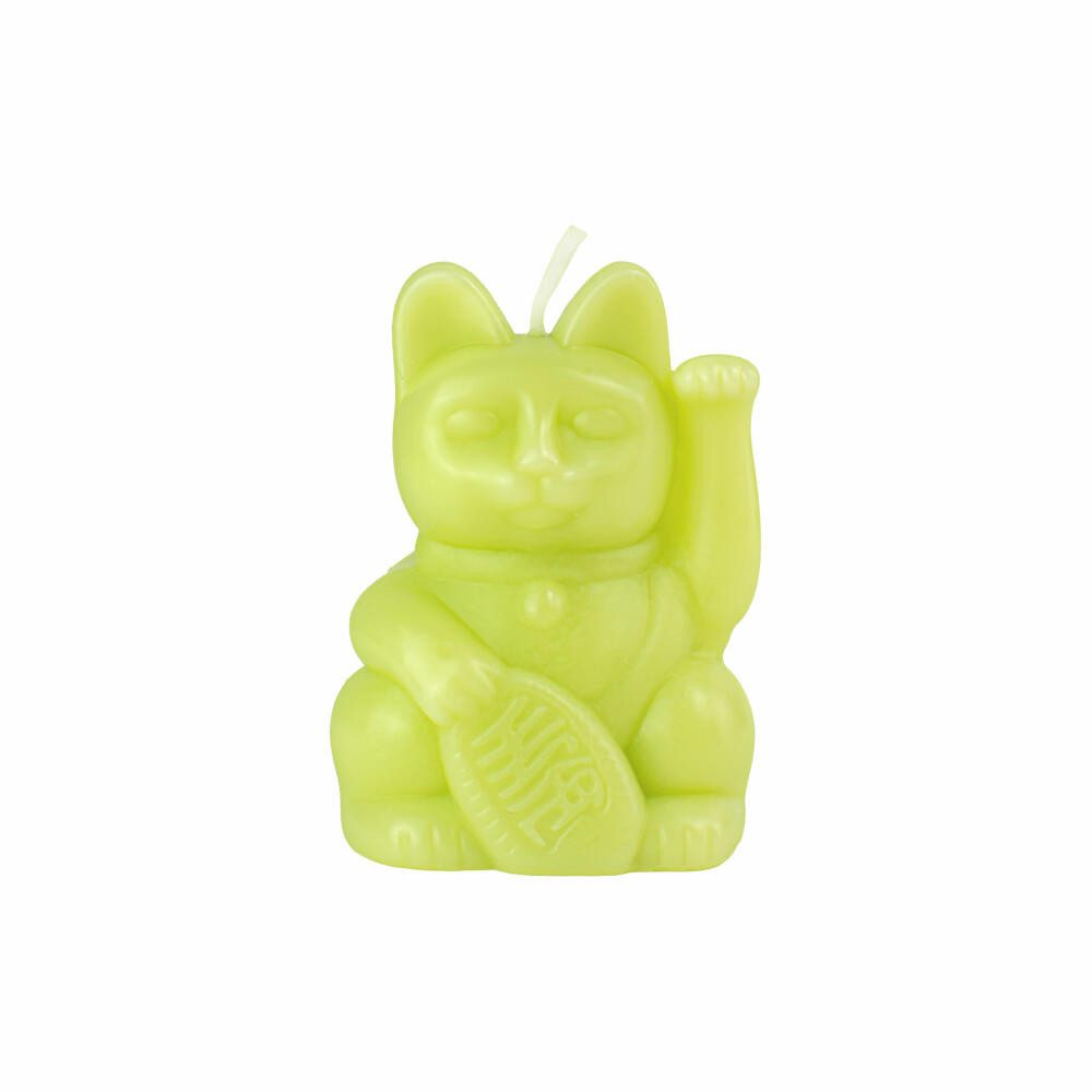 Donkey Products Formkerze Lucky Candles Light Green Katze
