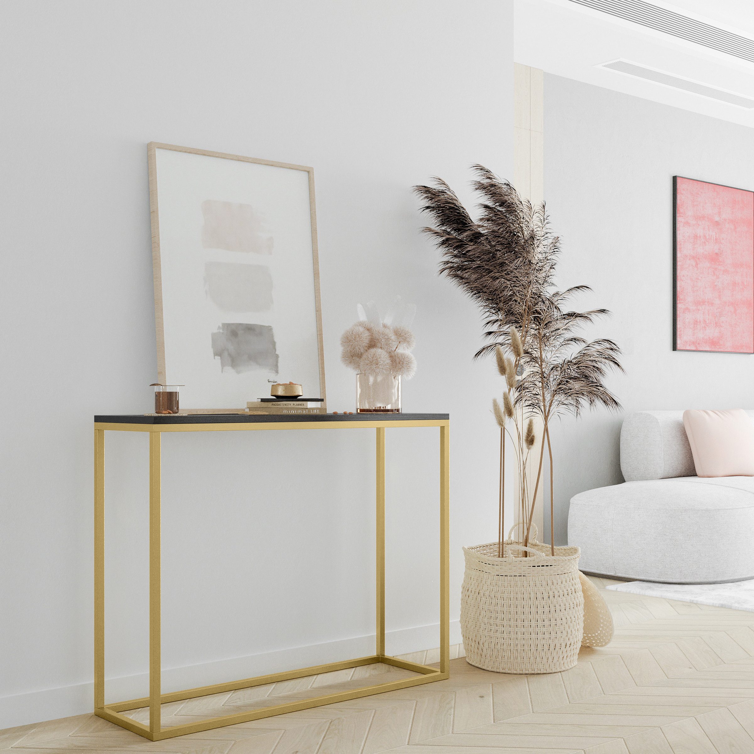 Konsolentisch Konsolentisch LOFT DESIGN Schwarz / Gold DM