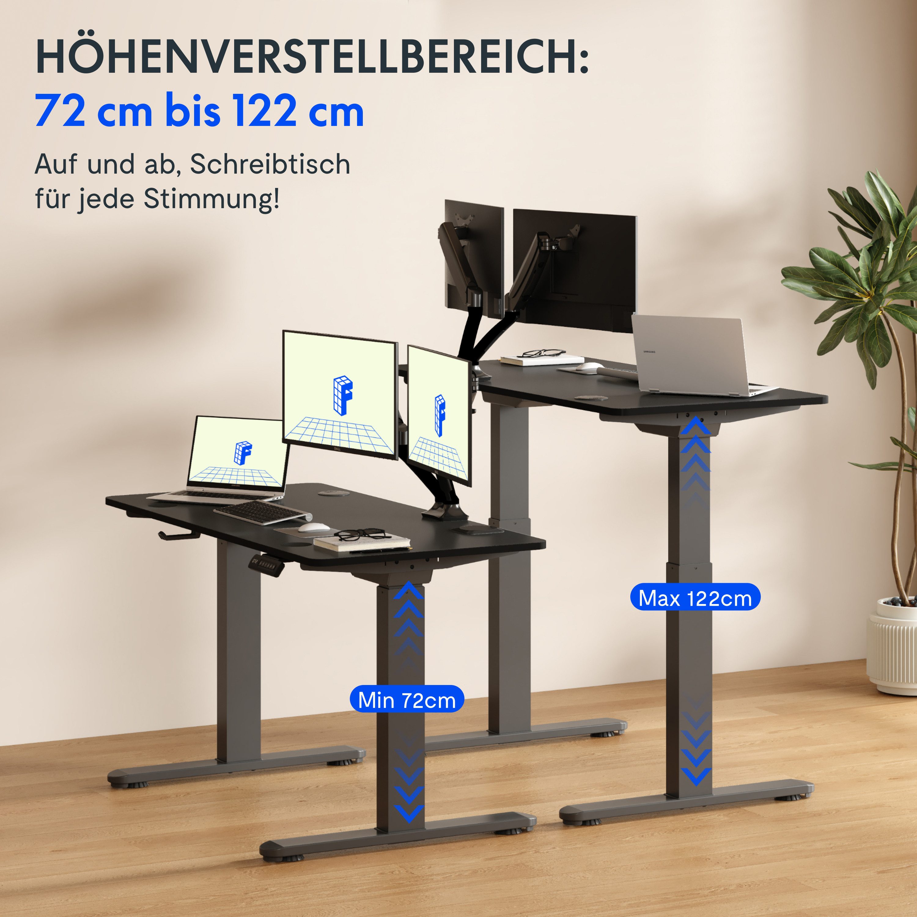 FLEXISPOT Schreibtisch Sitz-Steh-Tisch mit Memory-Funktionen (inklusive kab günstig online kaufen