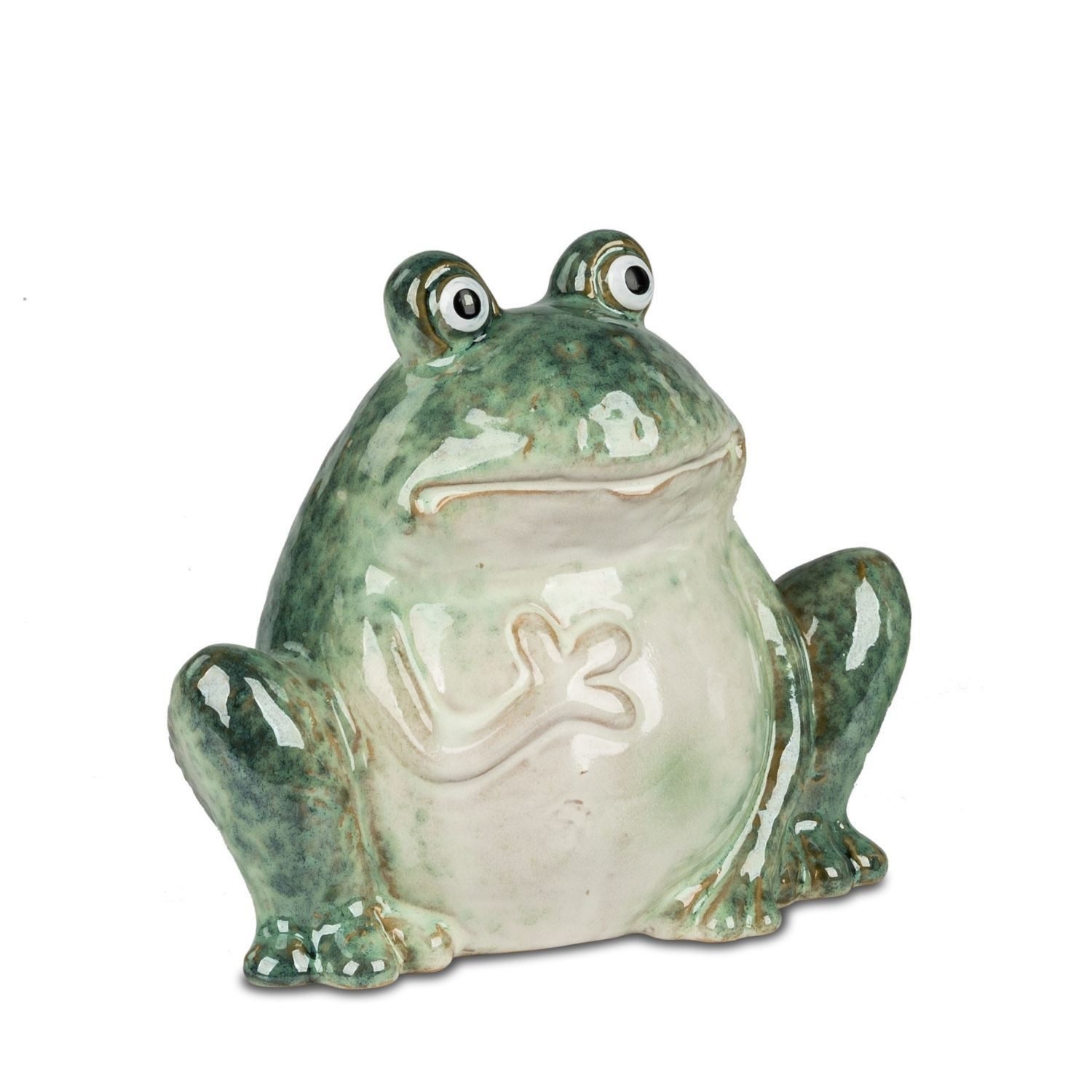 formano Dekofigur Steinoptik, Höhe: 15cm, Farbe: Grau, Motiv: Frosch