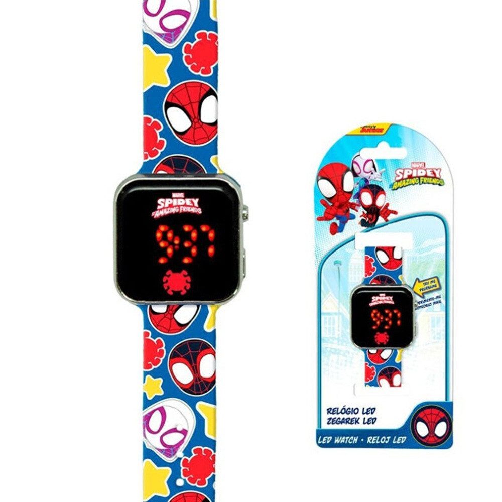 Spiderman Digitaluhr Spiderman Spidey digitale LED-Uhr für Kinder, (1-tlg)