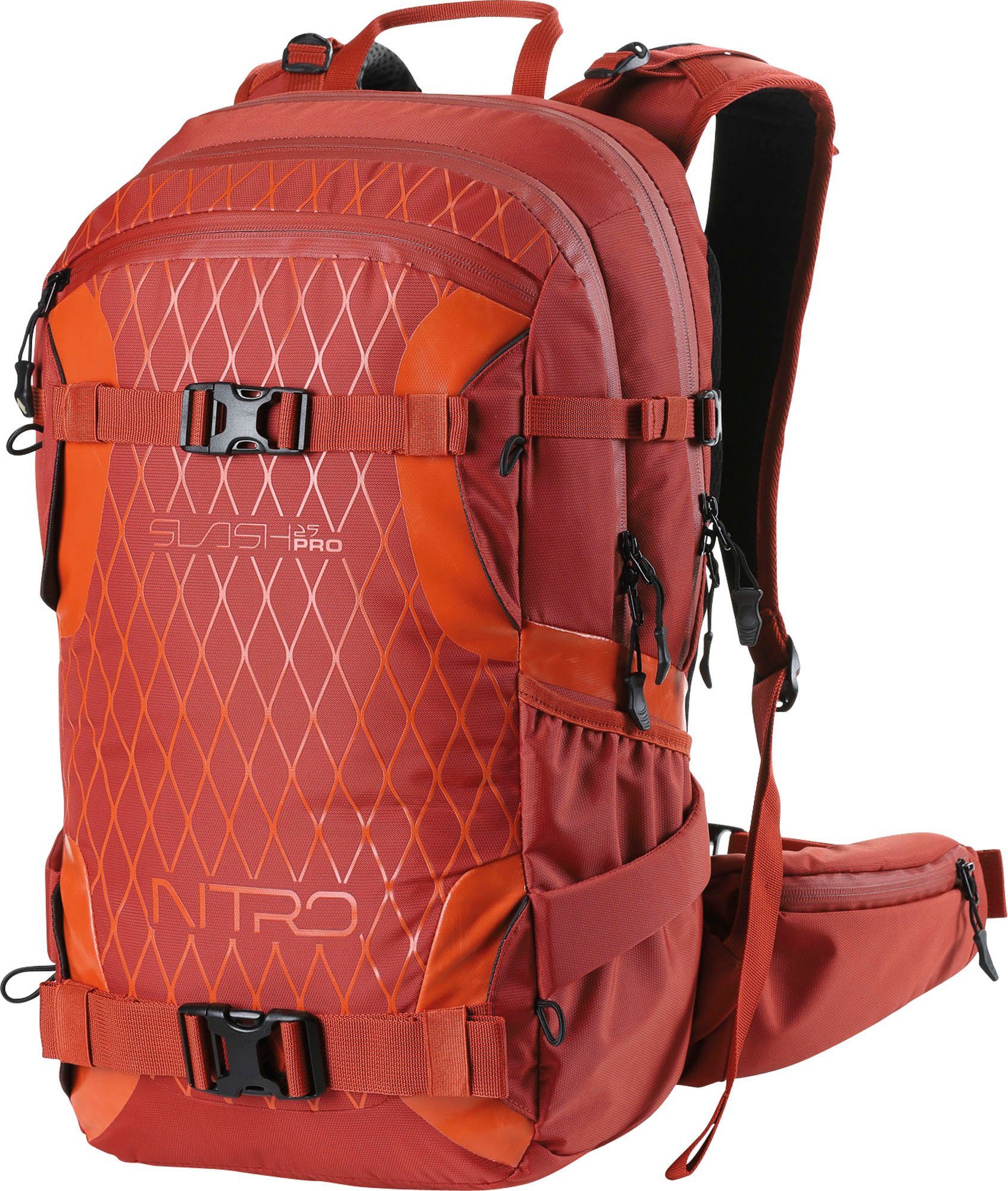 NITRO Freizeitrucksack Slash 25 Pro, Snowboardrucksack, Wanderrucksack, Freizeitrucksack, Skatepack