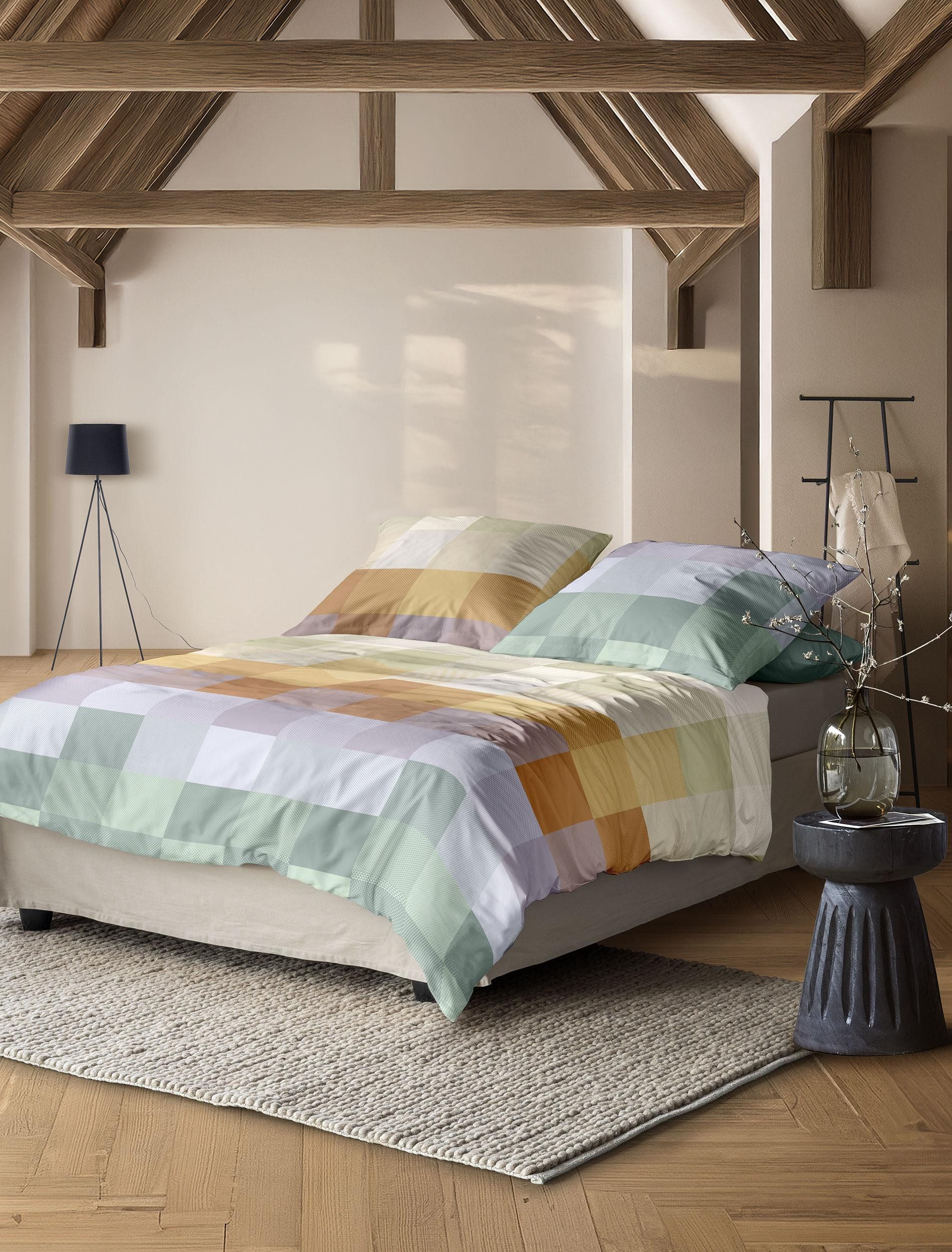 Irisette Bettwäsche Wave 8695, Mako-Satin, 2 teilig, anschmiegsam und atmungsaktiv, Ganzjahresqualität