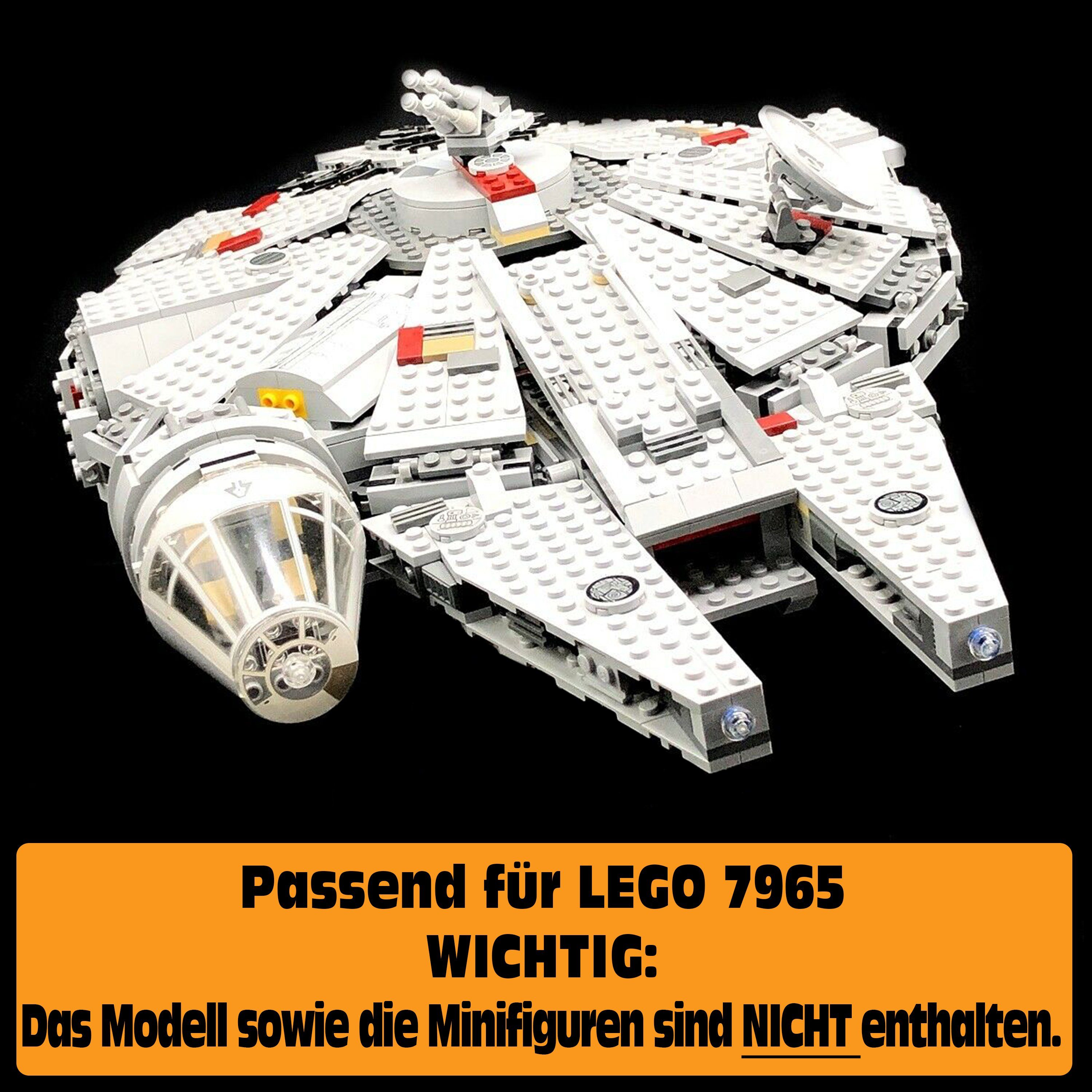 AREA17 Standfuß Acryl Display zusammenbauen), Made Lego 7965 100% in Falcon selbst Stand Millennium Germany (zum für