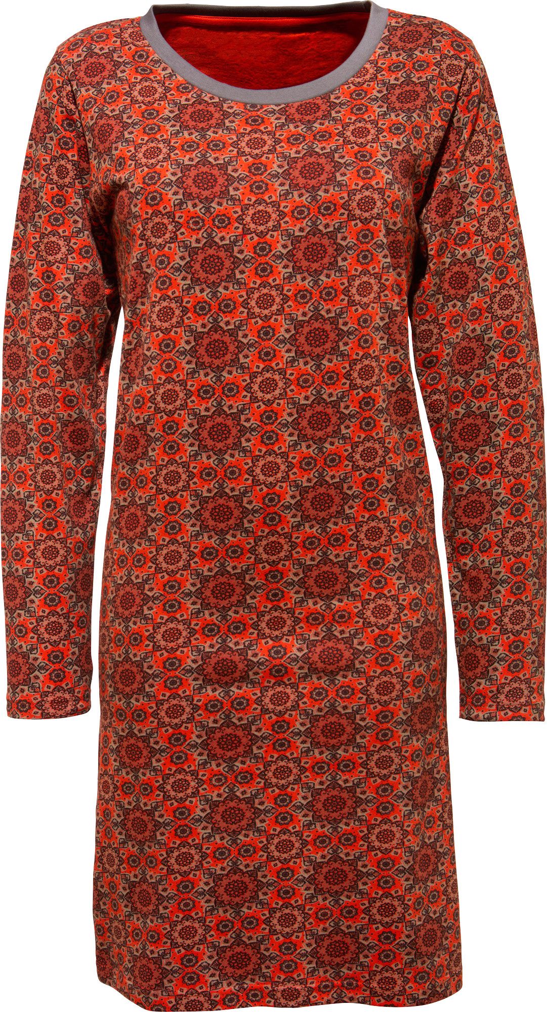 REDBEST Nachthemd Damen-Nachthemd Single-Jersey gemustert günstig online kaufen