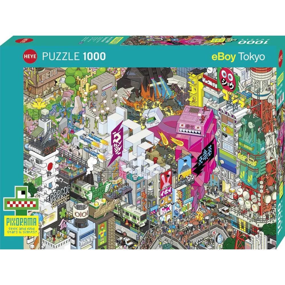 HEYE Puzzle Tokyo Quest Puzzle 1000 Teile, 1000 Puzzleteile