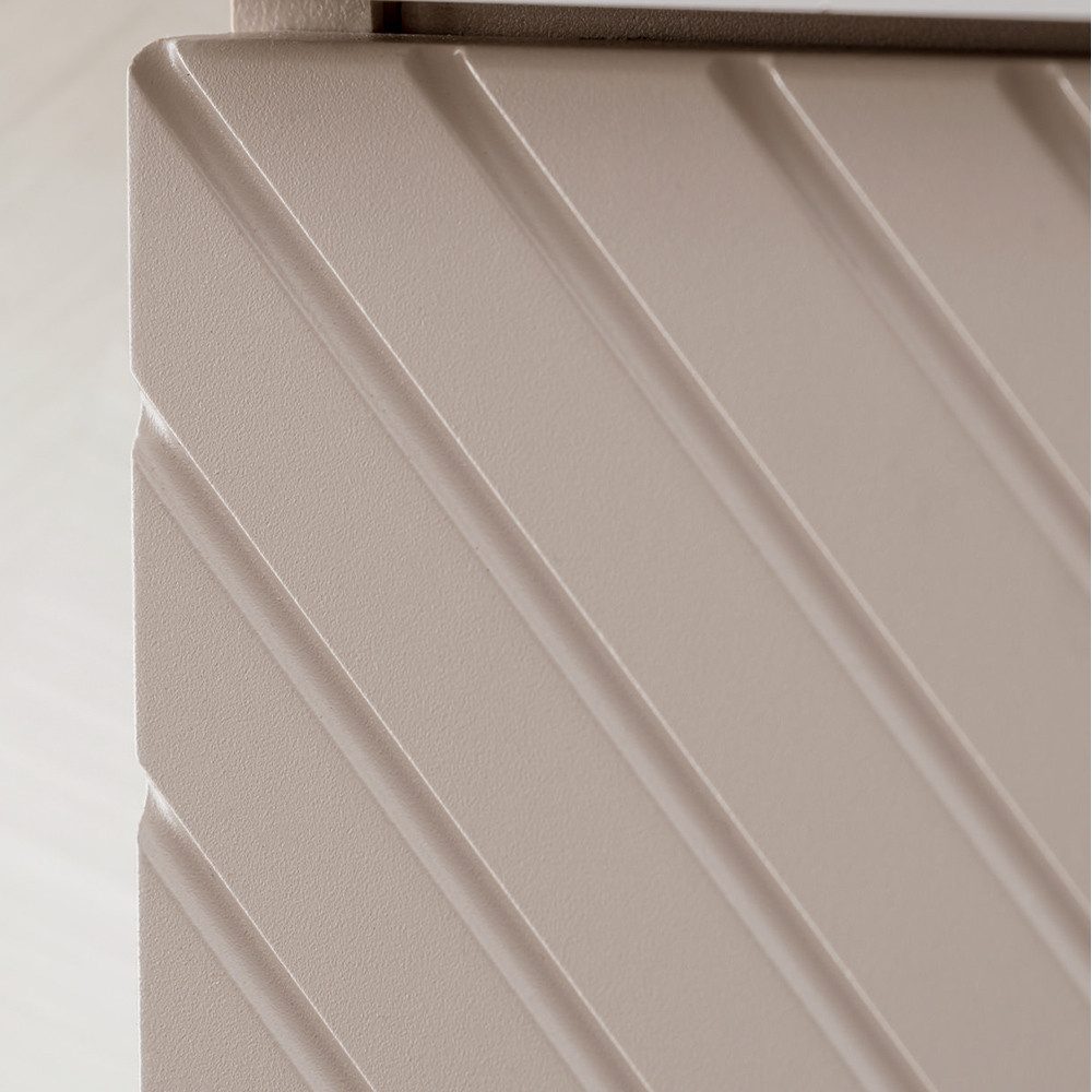 Lomadox Hochschrank VERACRUZ-56 Badschrank, kaschmir, gerillte Front, griff günstig online kaufen