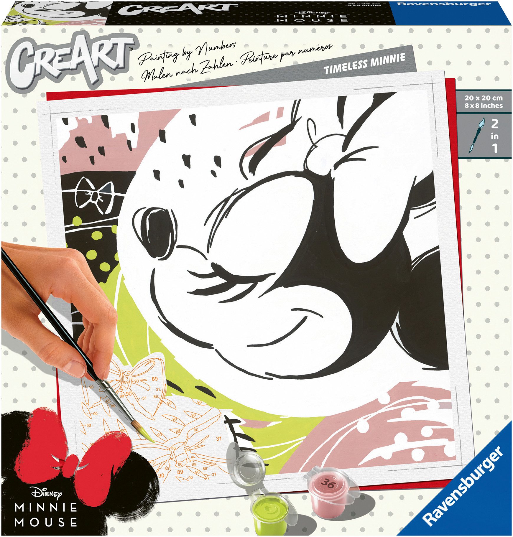 Ravensburger Malen nach Zahlen CreArt, Timeless Minnie, Made in Europe