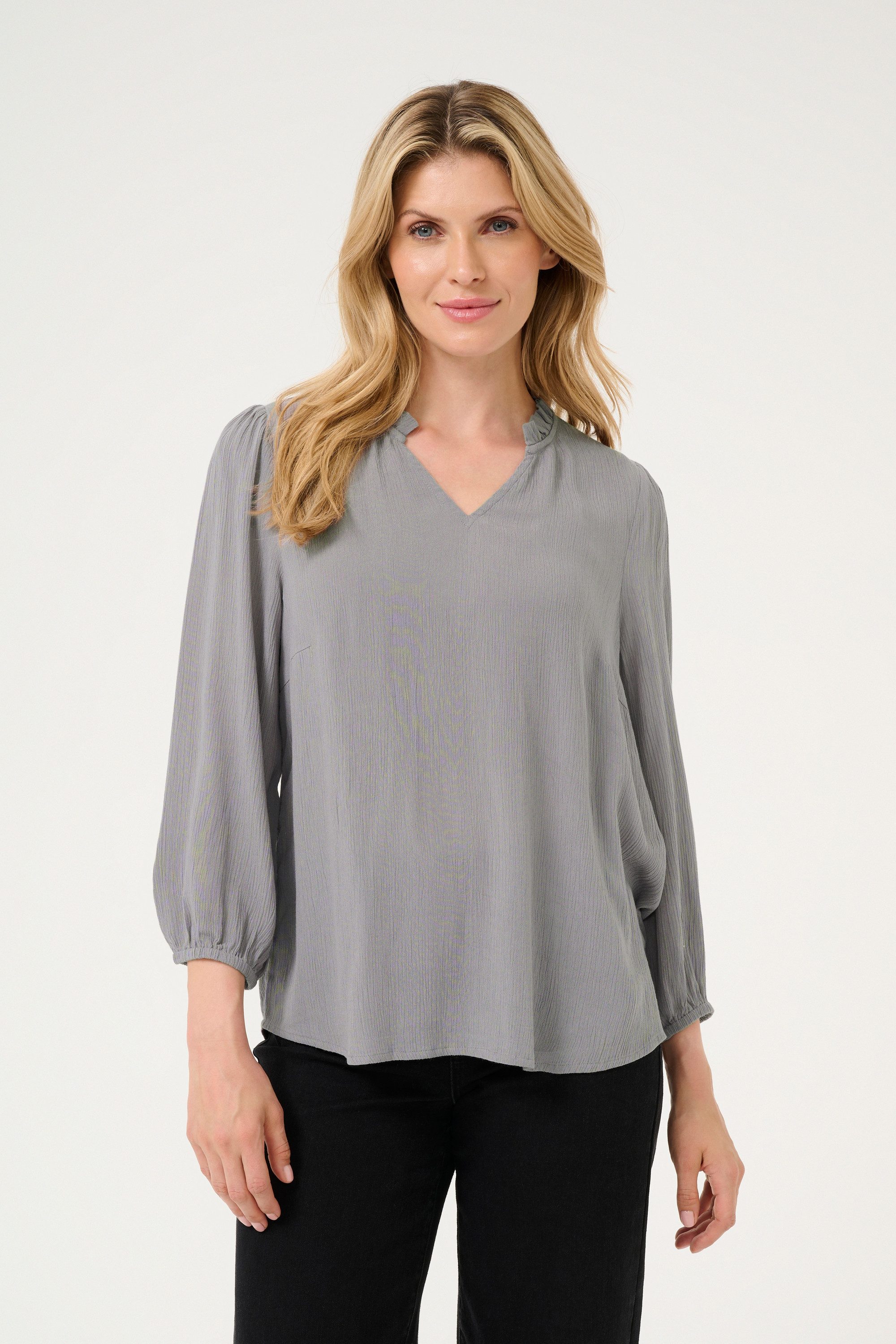 KAFFE Langarmbluse Langarm-Bluse KAkamilla günstig online kaufen