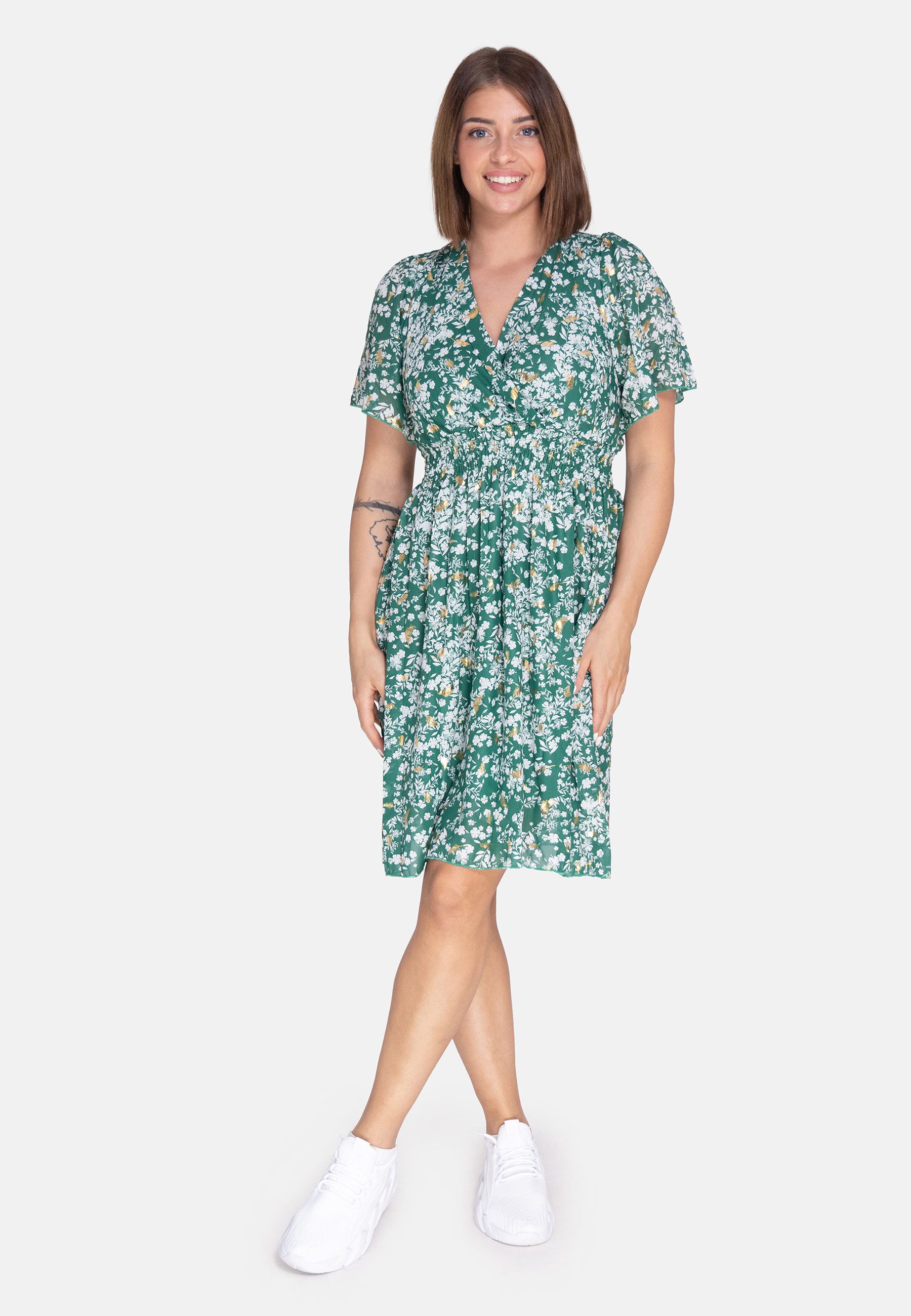 Elara Sommerkleid Elara Damen Sommerblumenkleid (1-tlg) günstig online kaufen