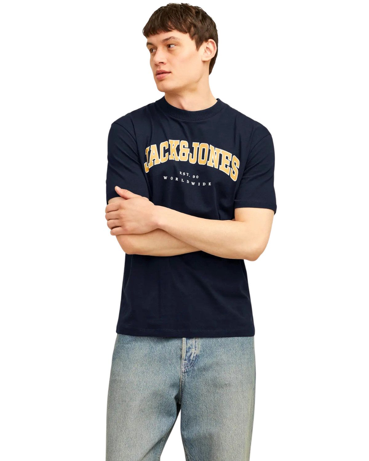 Jack & Jones Print-Shirt stilvolle Slim-Fit und Regular Shirts (Spar Set, 3 günstig online kaufen